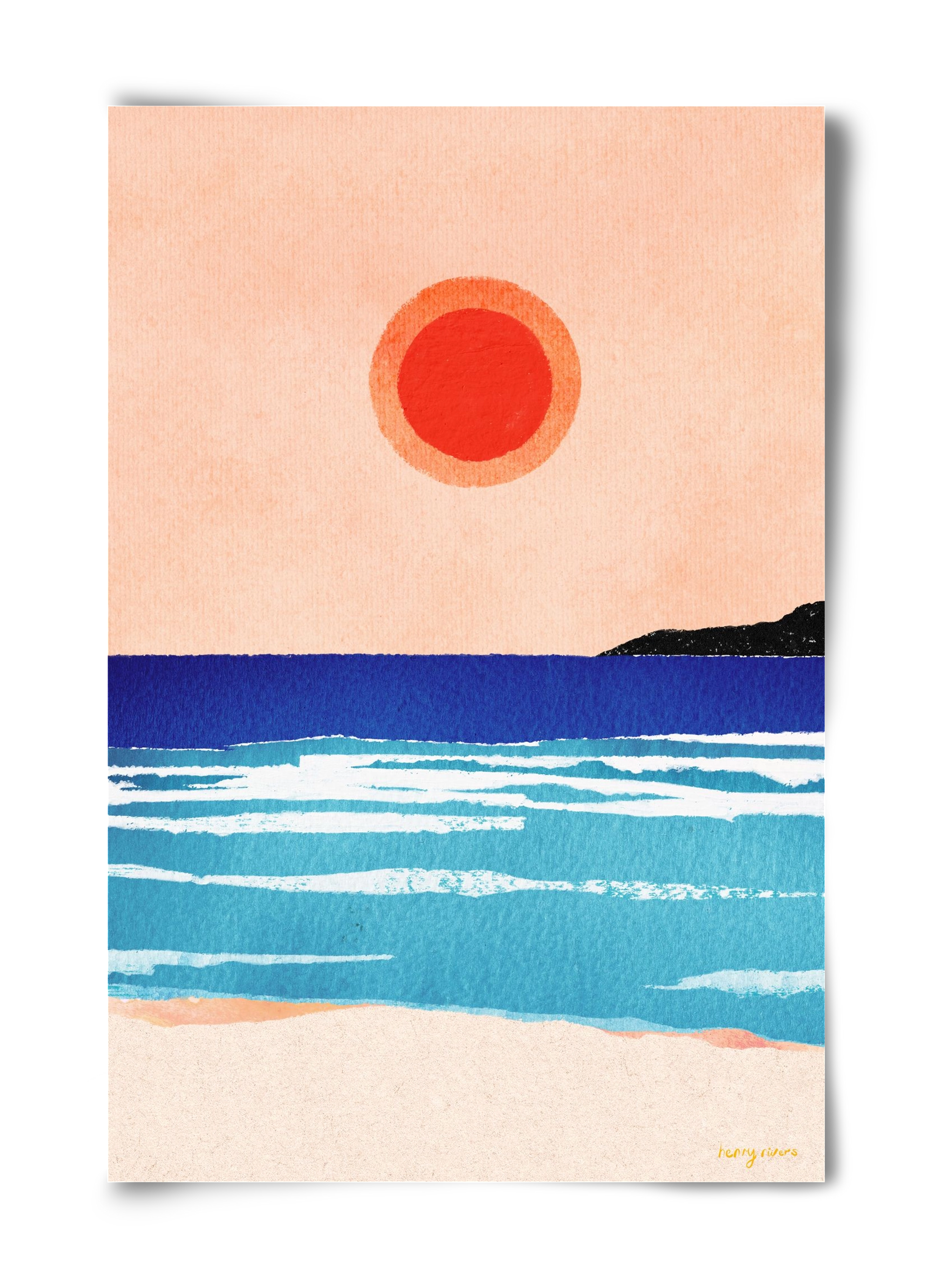 Ocean sunset, 40x60 cm, Keret nélkül