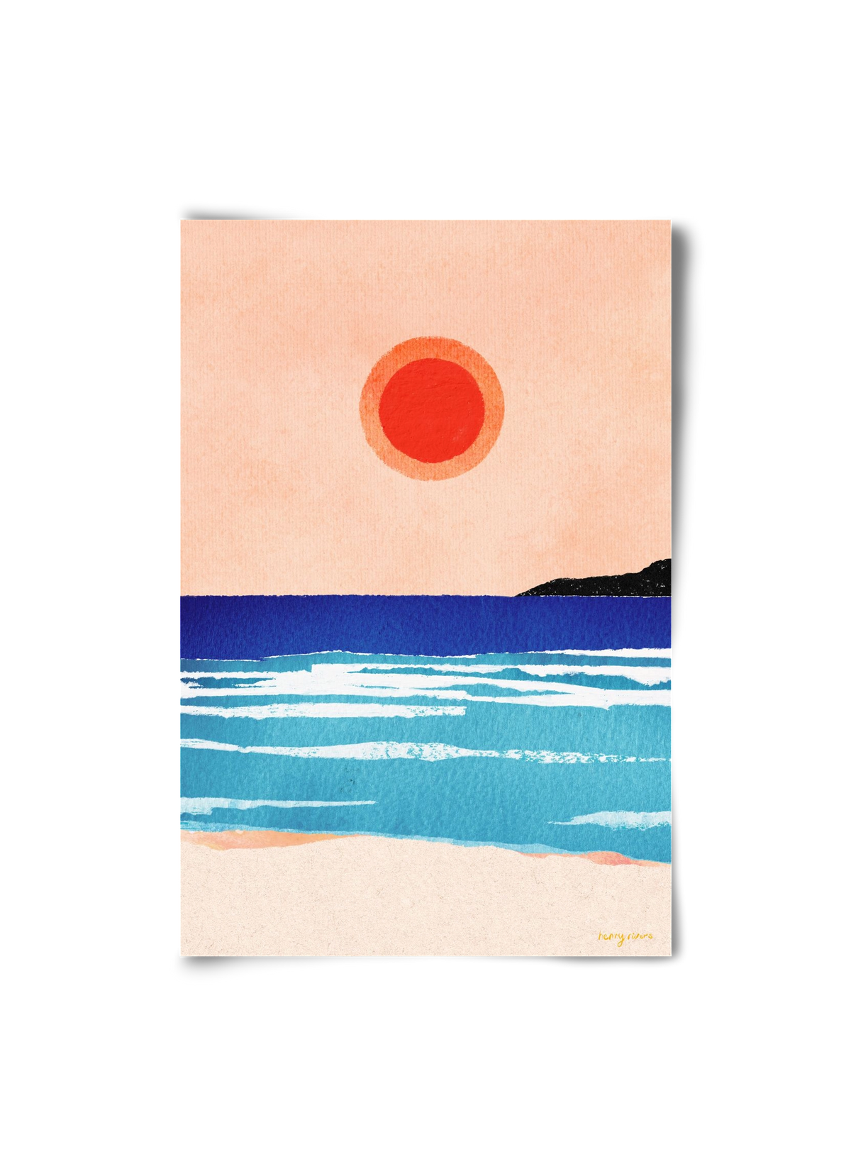 Ocean sunset, 20x30 cm, Keret nélkül