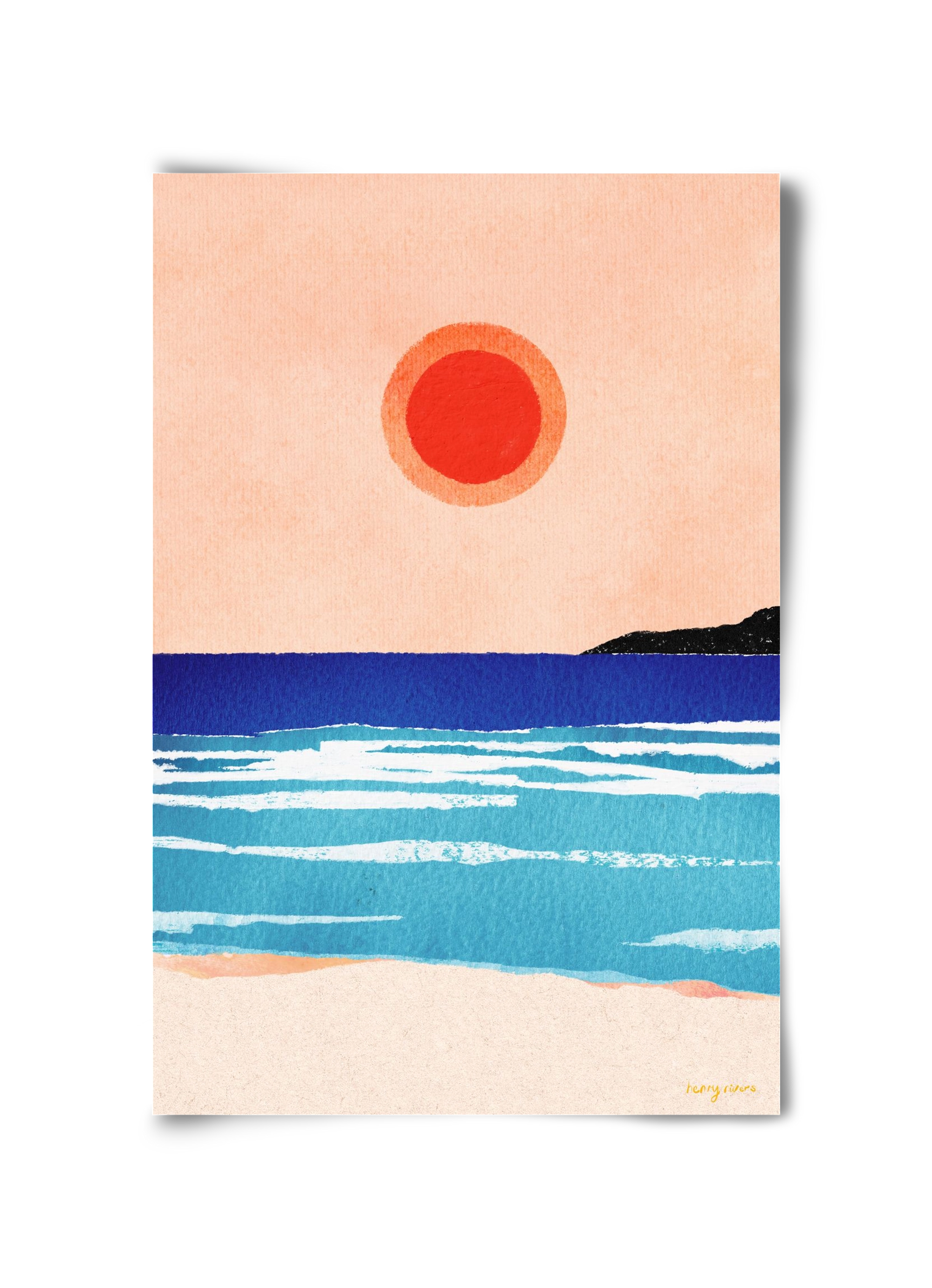Ocean sunset, 30x45 cm, Keret nélkül
