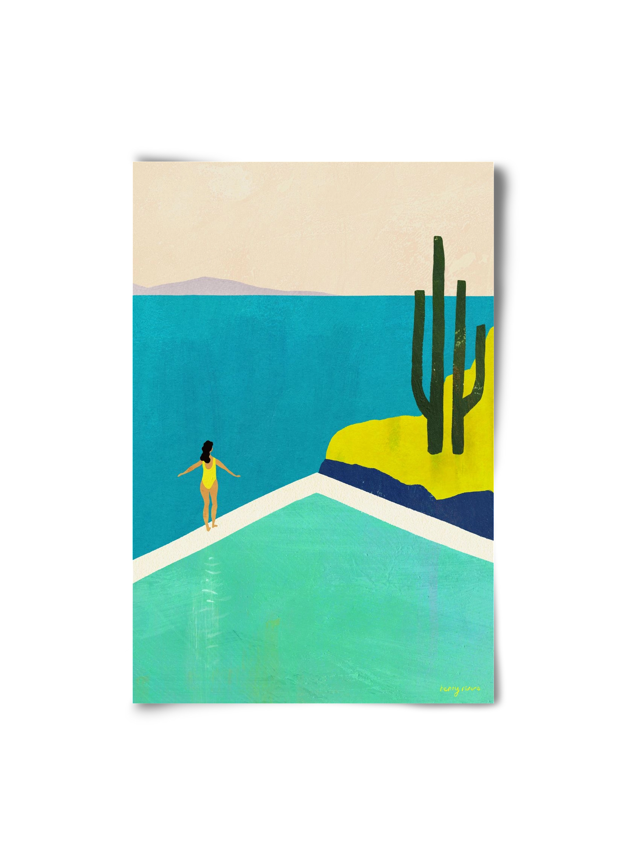 Swimming Pool II, 20x30 cm, Keret nélkül