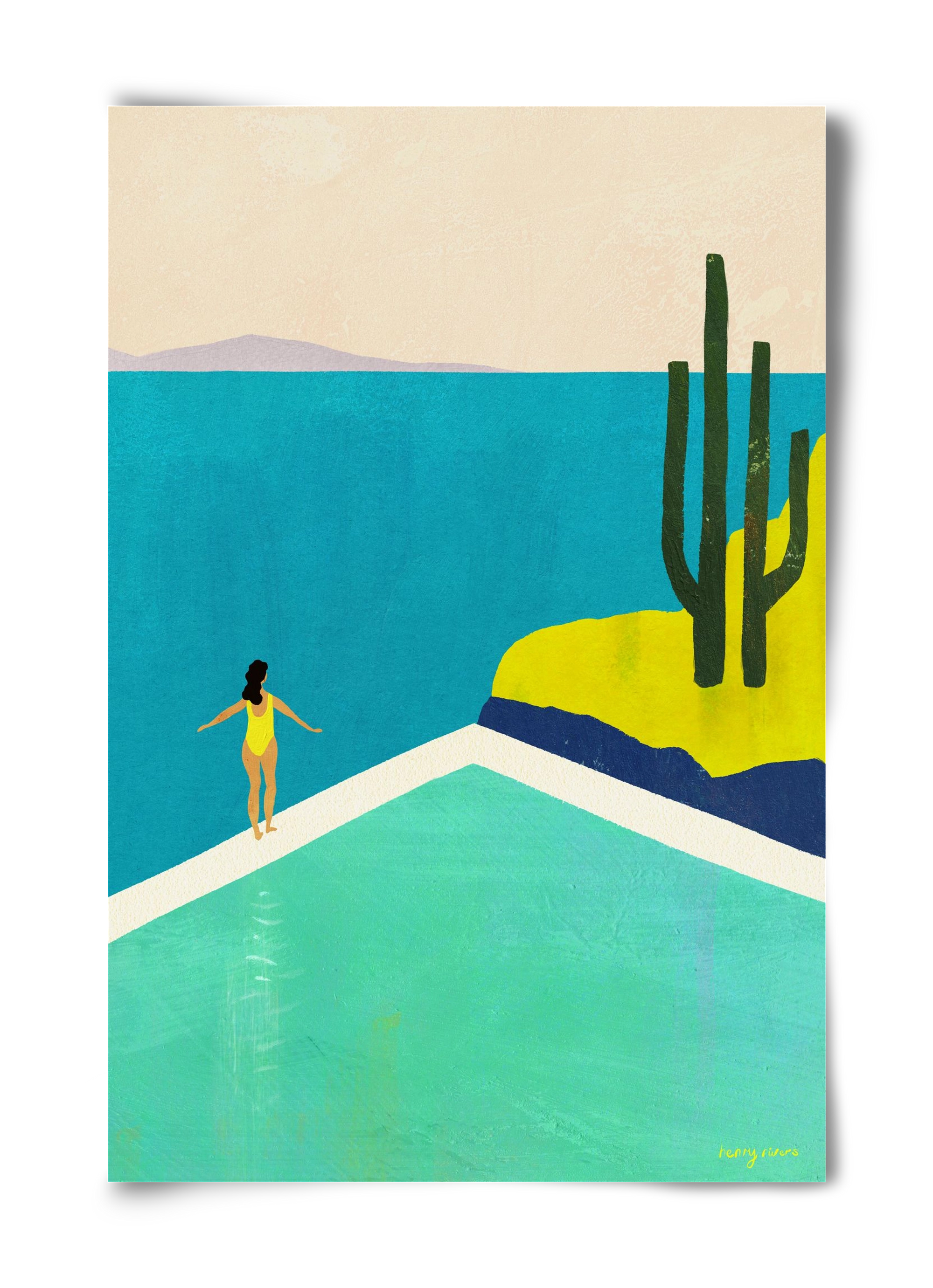 Swimming Pool II, 40x60 cm, Keret nélkül