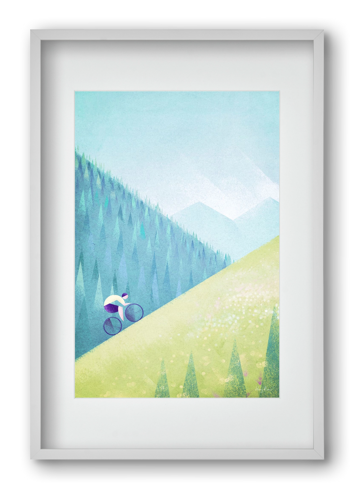 The climb, 40x60 cm (30x45 cm), Fehér keret, paszpartuval