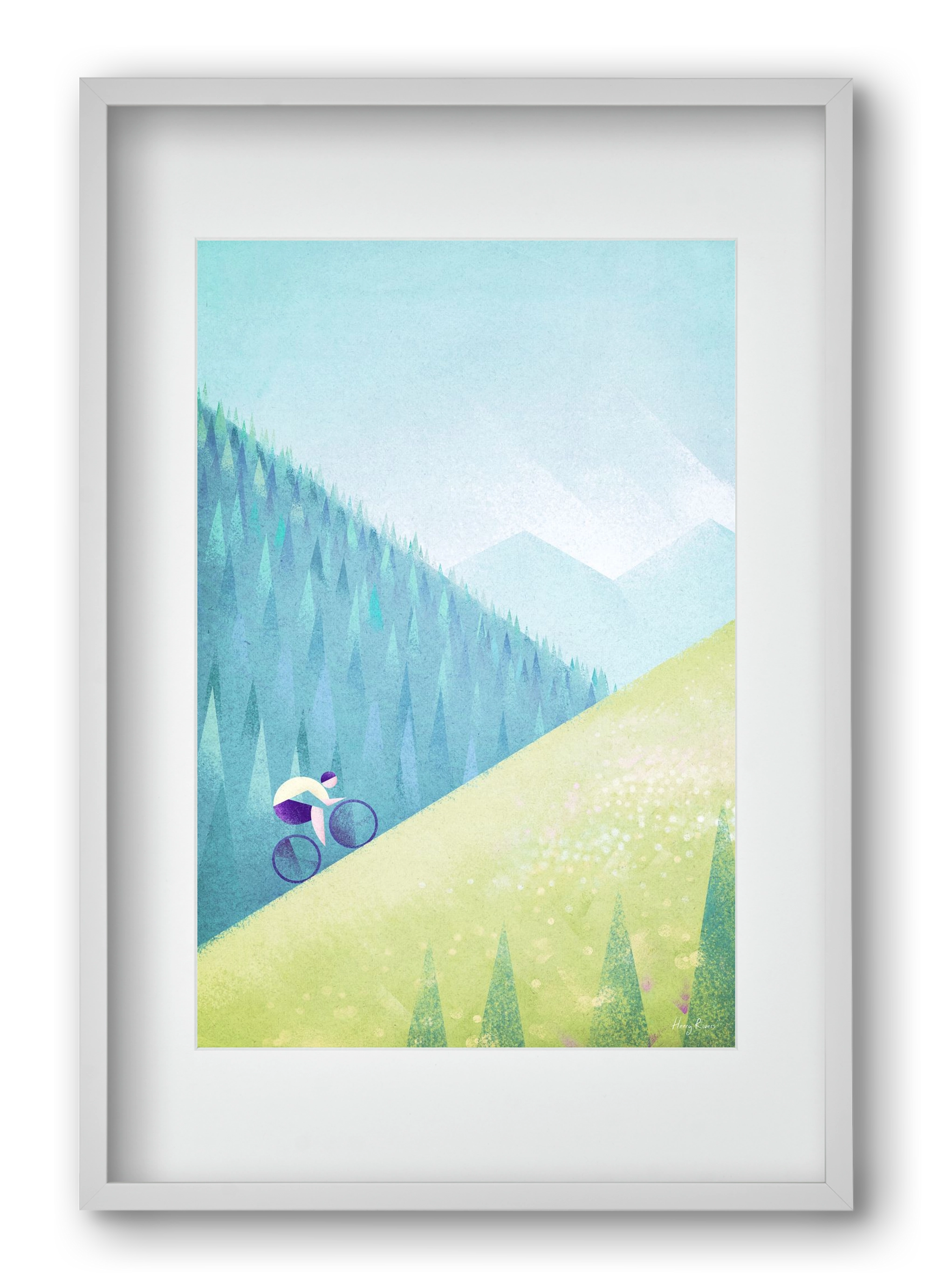 The climb, 40x60 cm (30x45 cm), Fehér keret, paszpartuval