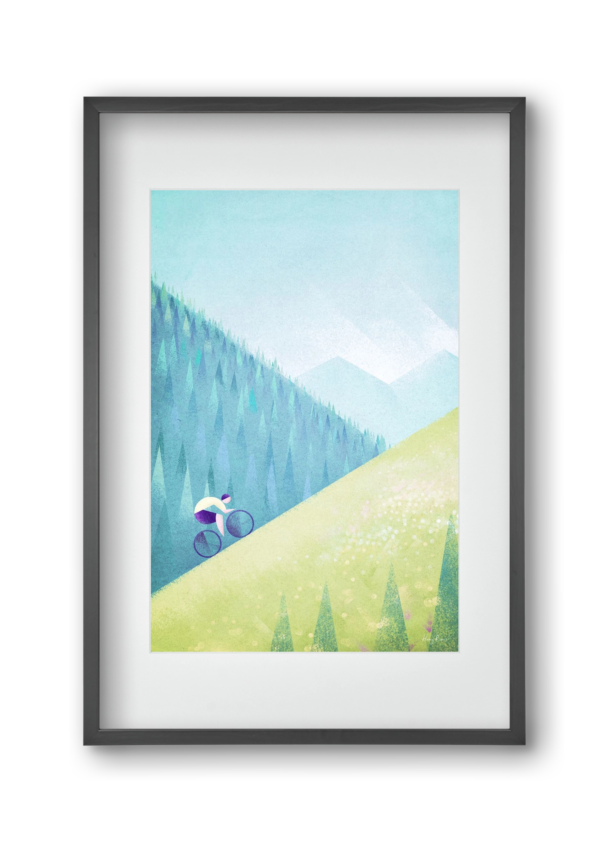 The climb, 30x45 cm (20x30 cm), Fekete keret, paszpartuval