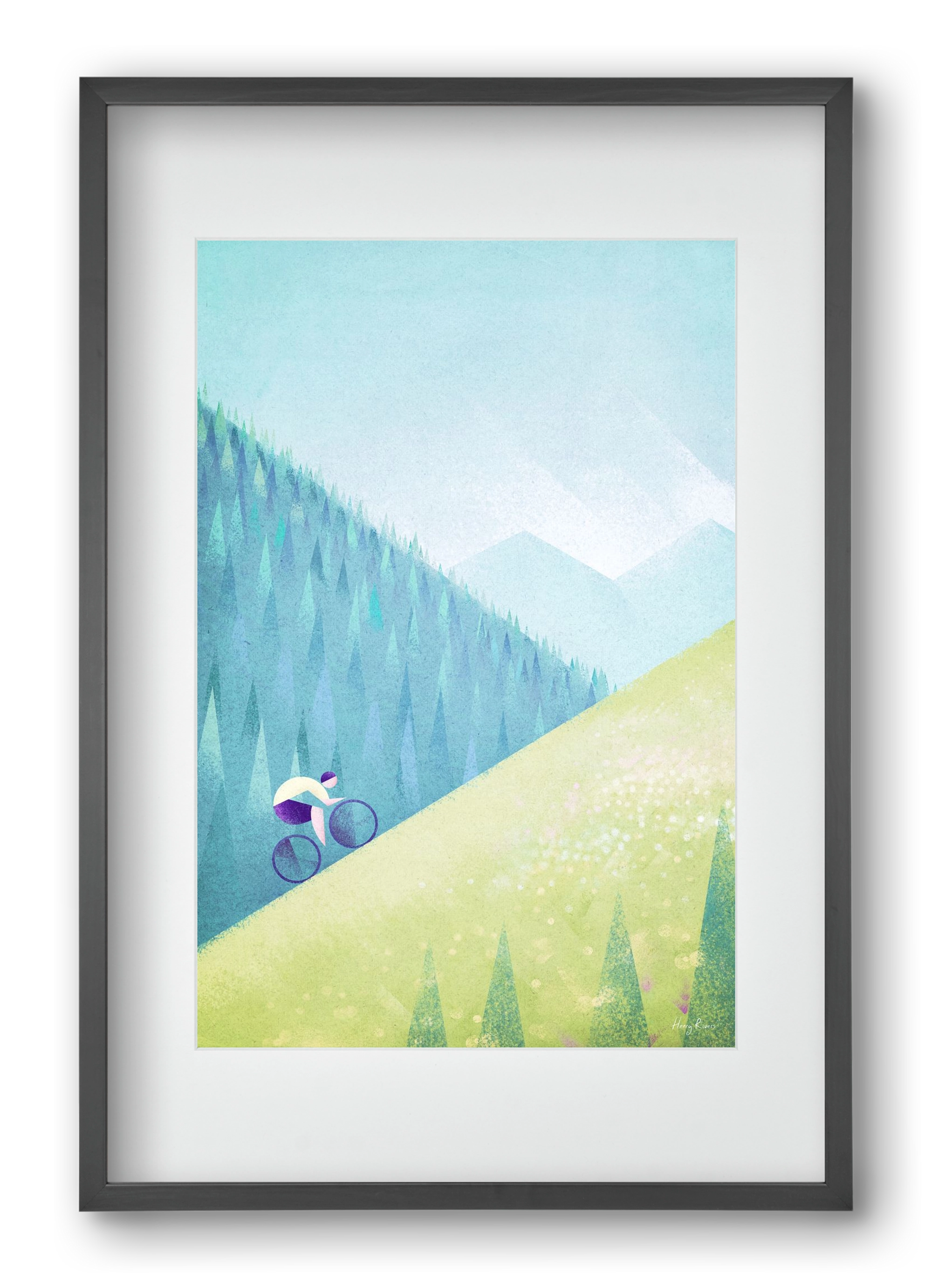 The climb, 40x60 cm (30x45 cm), Fekete keret, paszpartuval