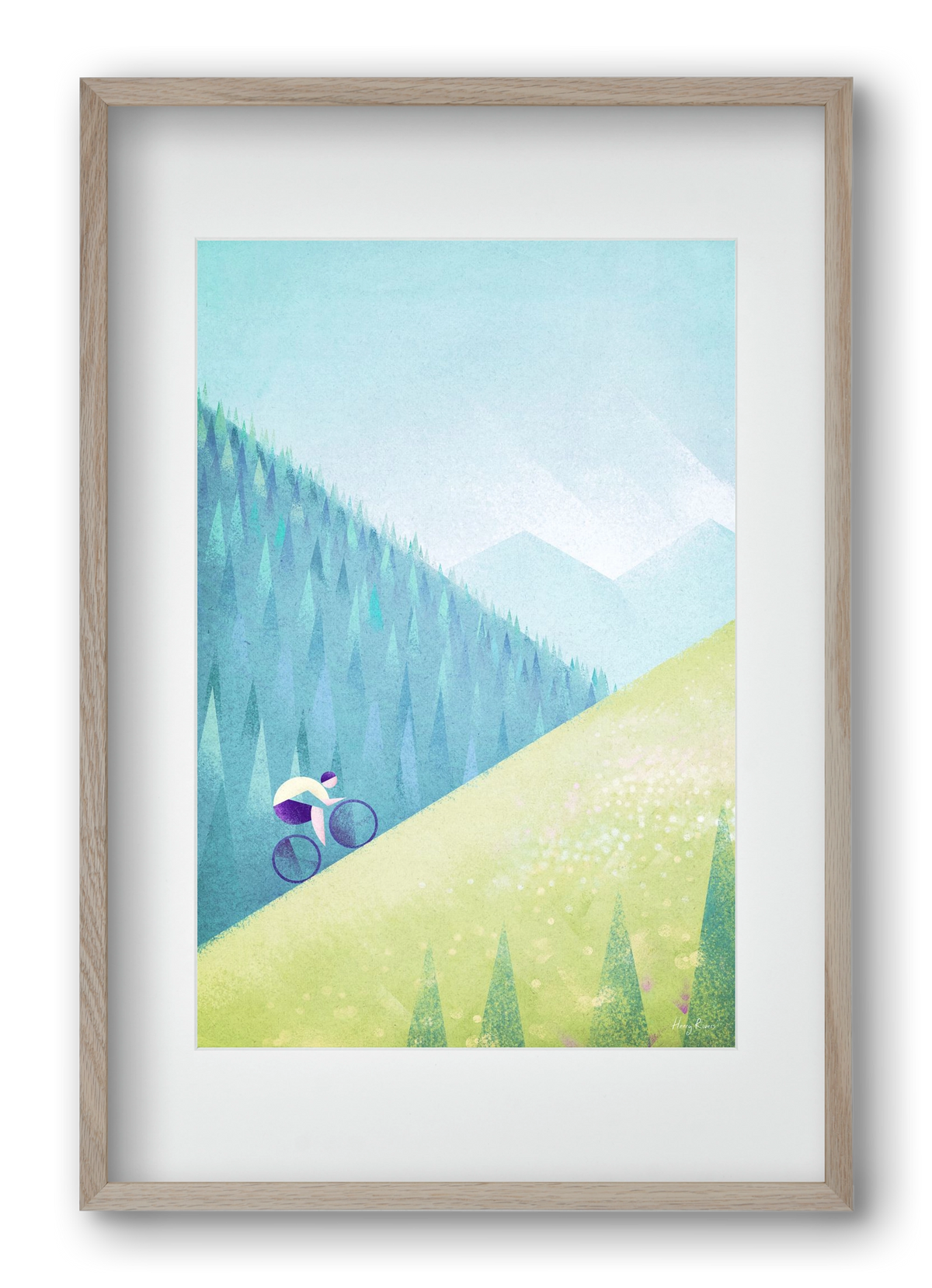 The climb, 40x60 cm (30x45 cm), Tölgy keret, paszpartuval