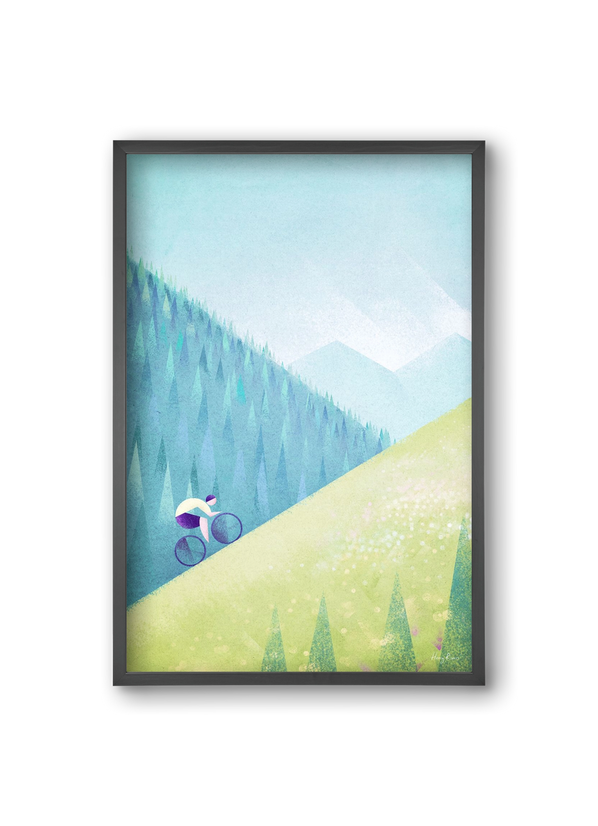 The climb, 20x30 cm (20x30 cm), Fekete keret