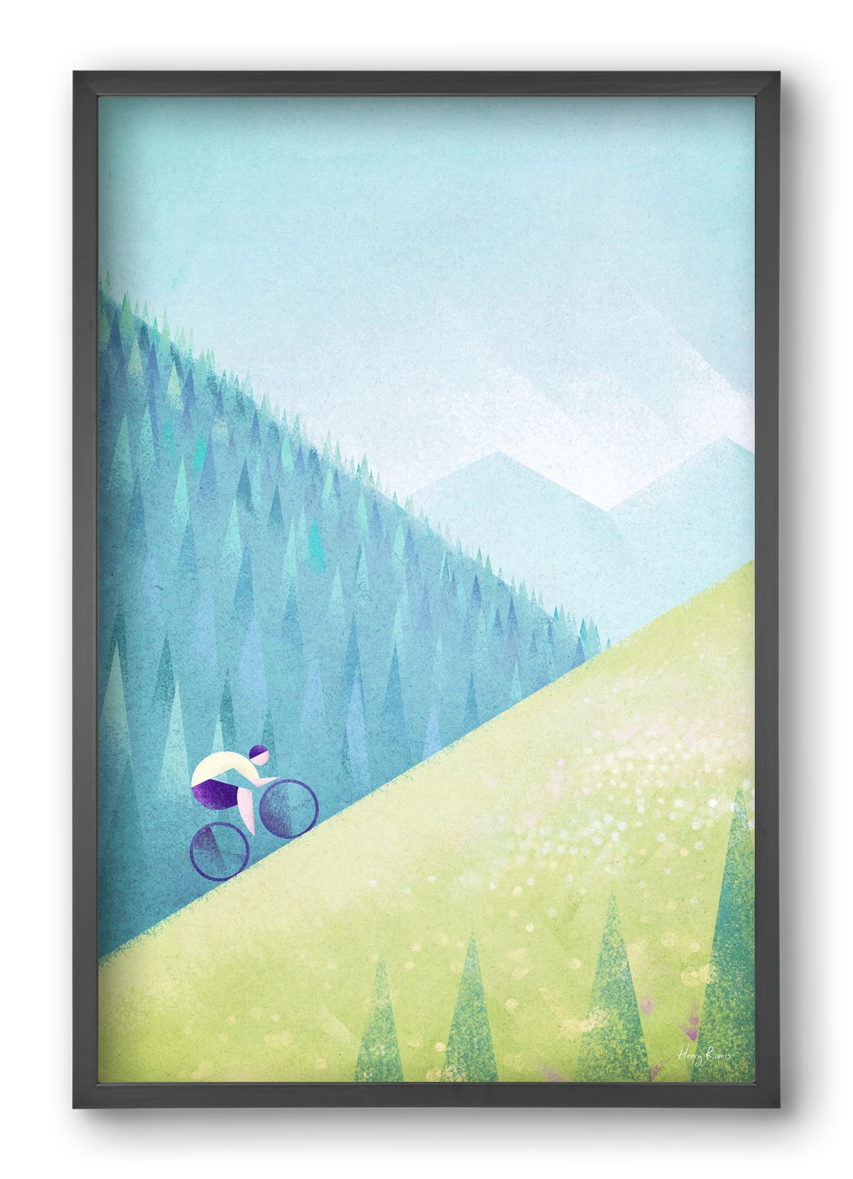 The climb, 40x60 cm (40x60 cm), Fekete keret