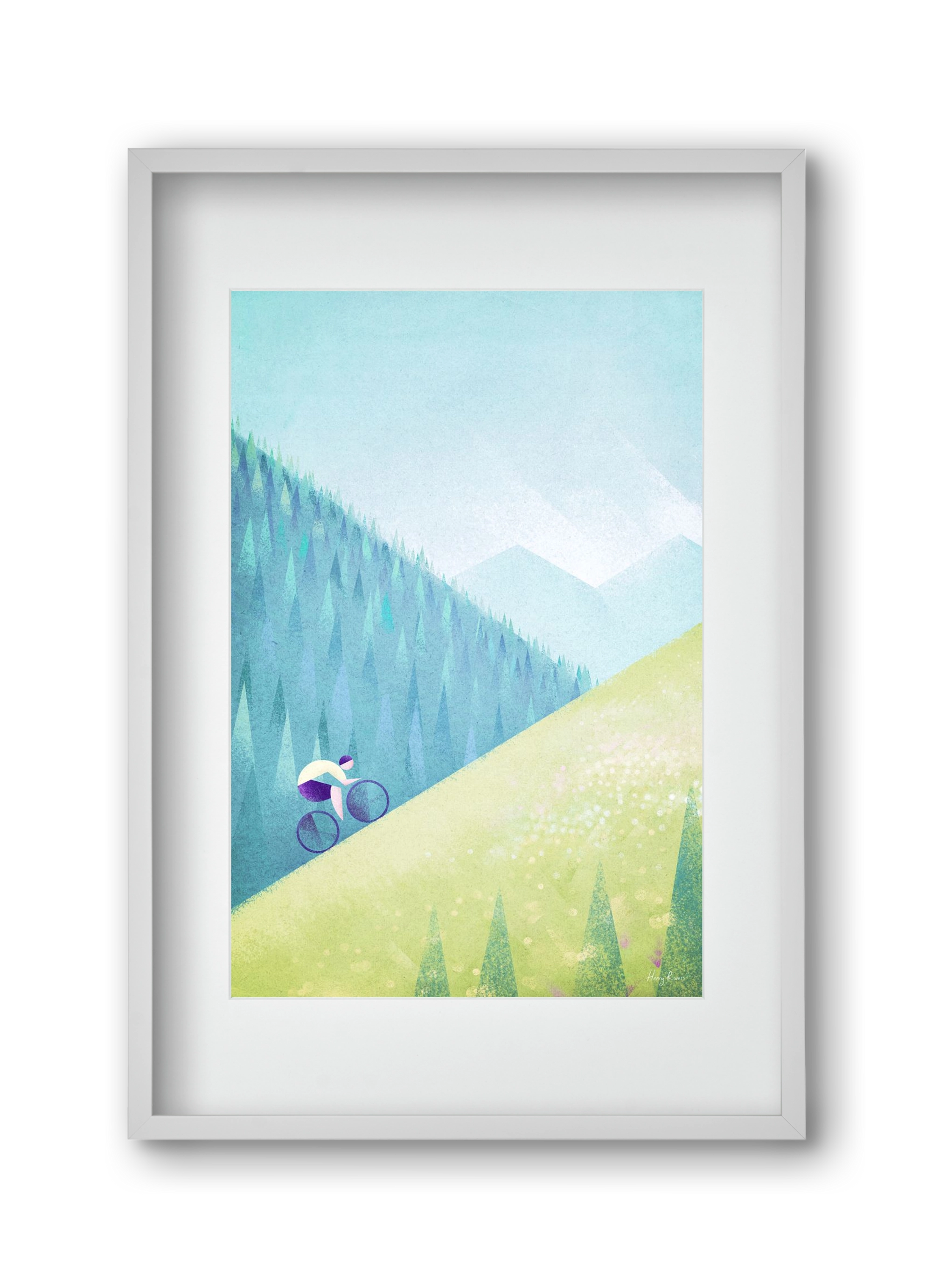 The climb, 30x45 cm (20x30 cm), Fehér keret, paszpartuval