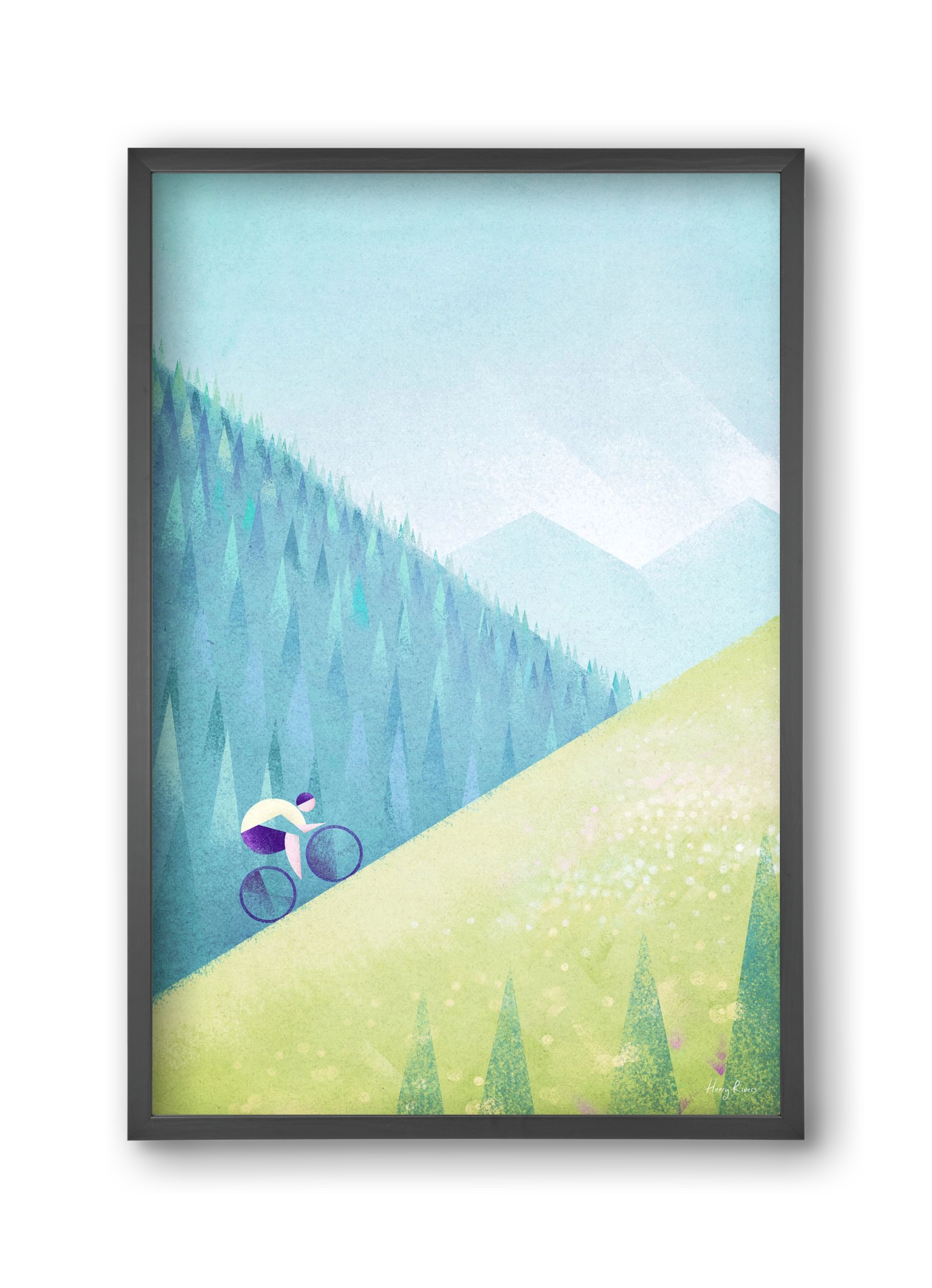 The climb, 30x45 cm (30x45 cm), Fekete keret