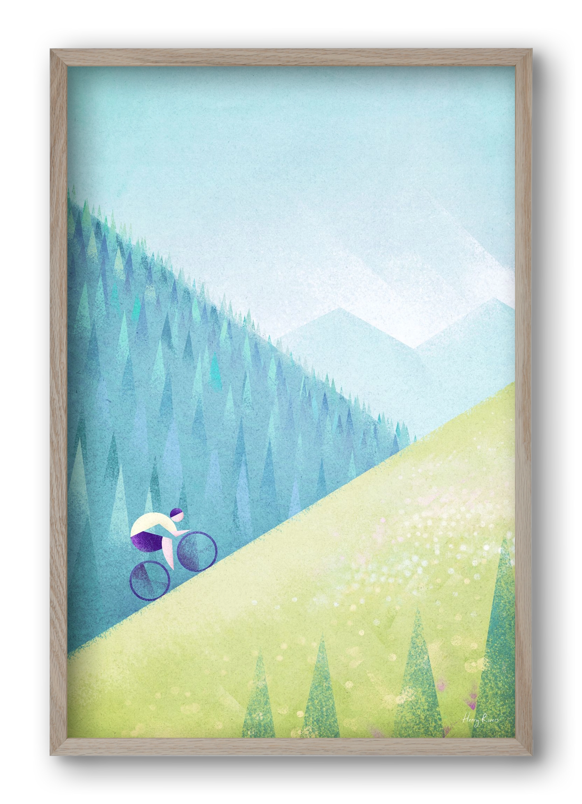 The climb, 40x60 cm (40x60 cm), Tölgy keret