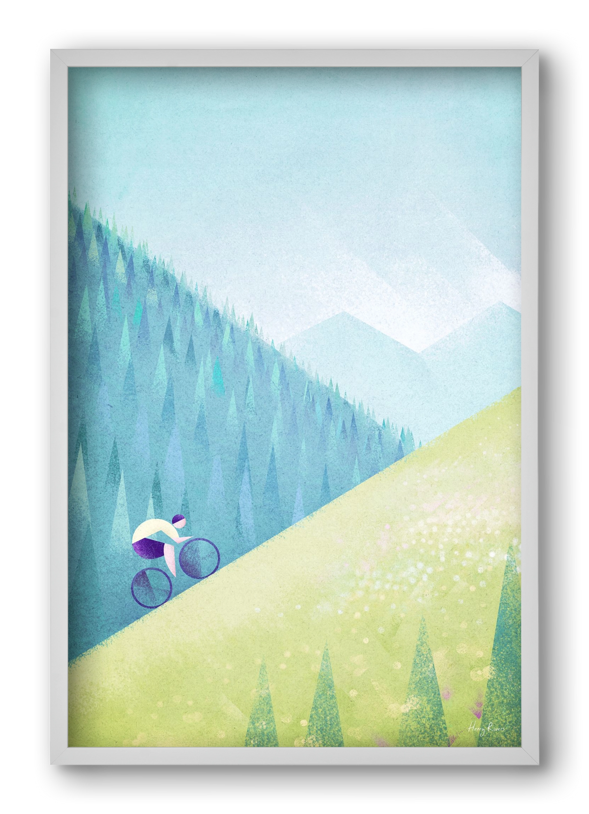 The climb, 40x60 cm (40x60 cm), Fehér keret