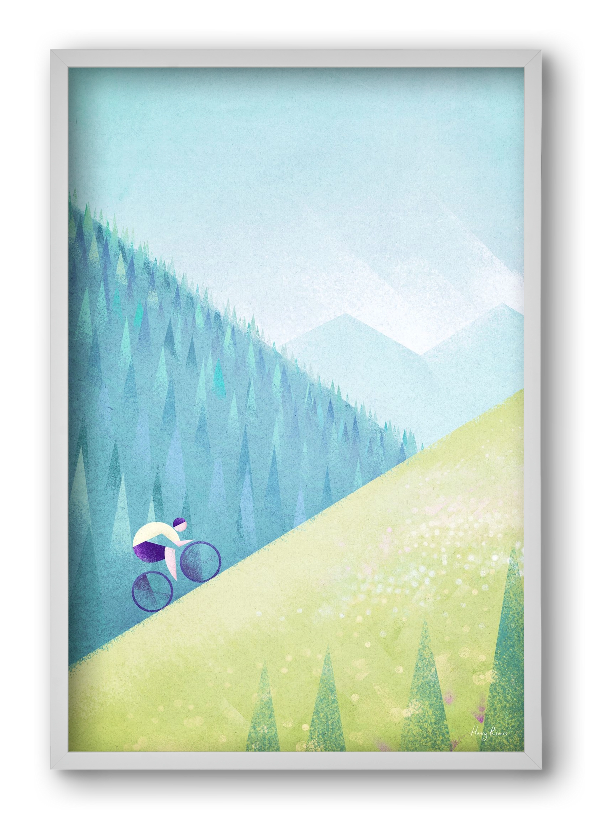 The climb, 40x60 cm (40x60 cm), Fehér keret