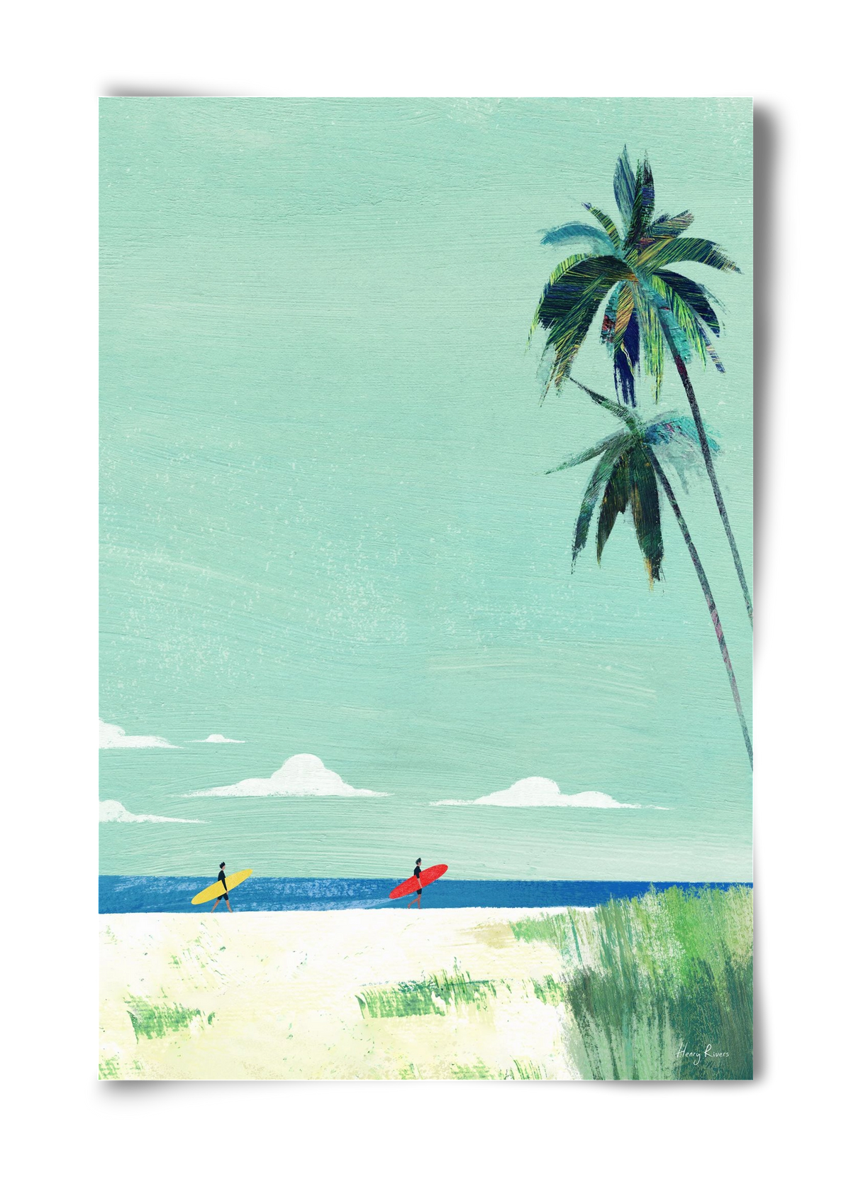 Surf buddies, 40x60 cm, Keret nélkül