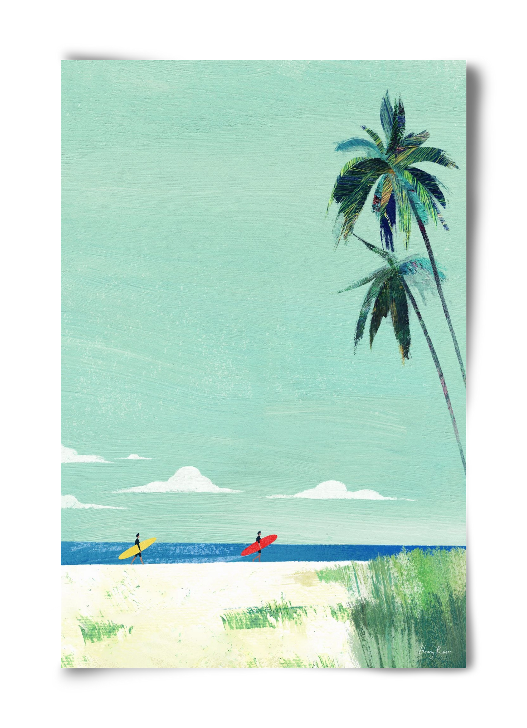 Surf buddies, 40x60 cm, Keret nélkül