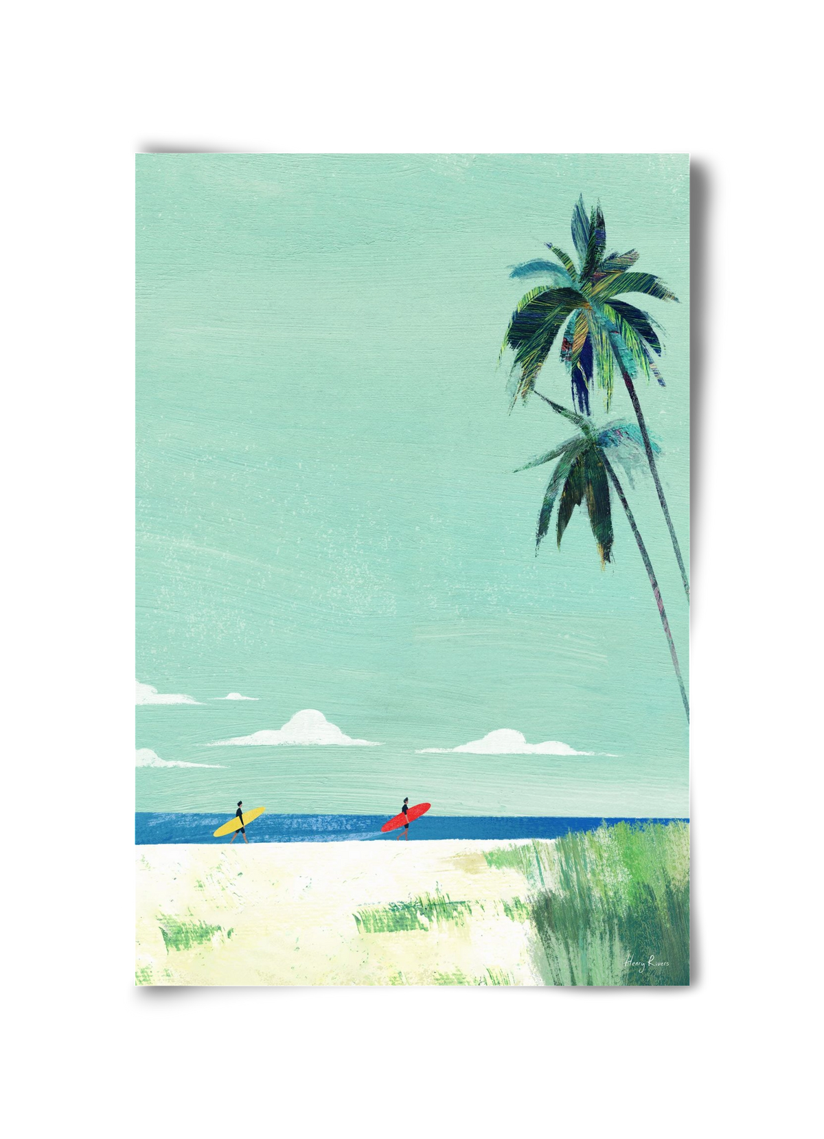 Surf buddies, 30x45 cm, Keret nélkül