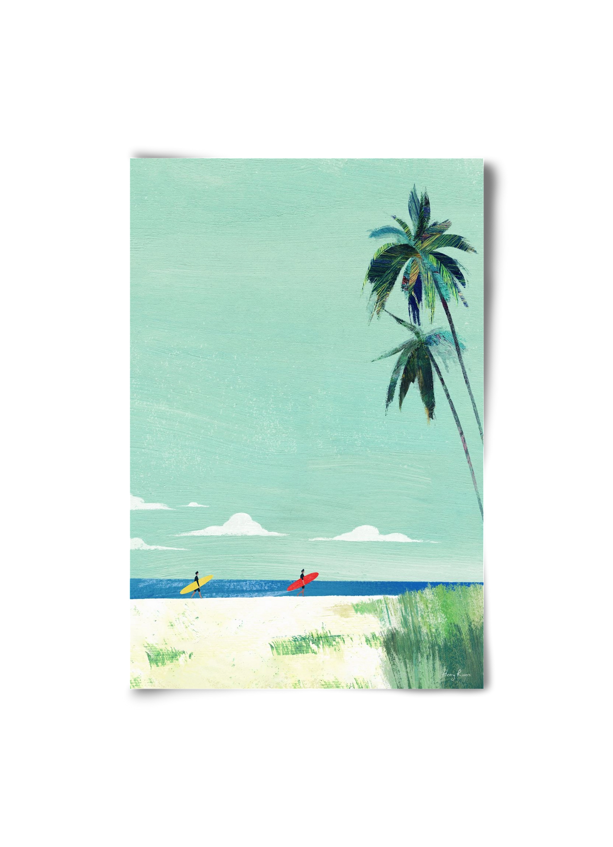 Surf buddies, 20x30 cm, Keret nélkül