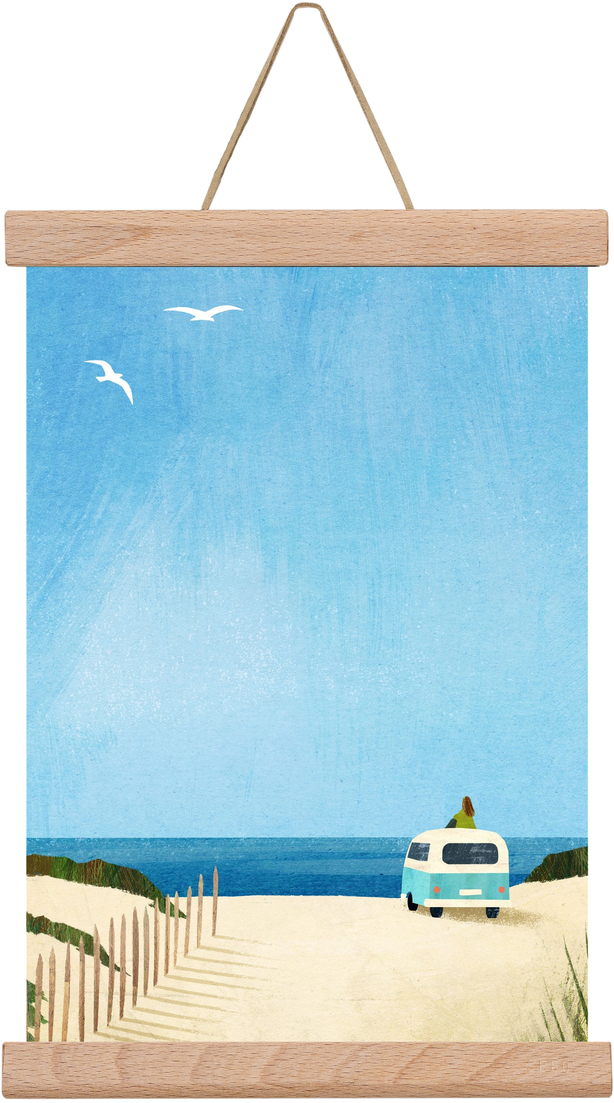 Van Life II, 20x30 cm (20x30 cm), Tölgy akasztó