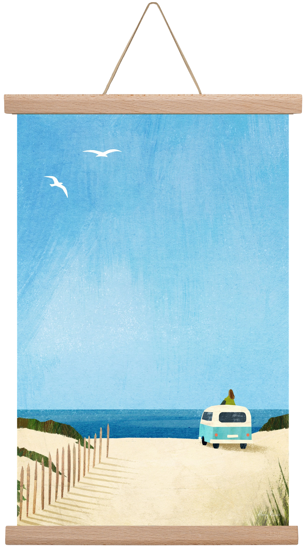 Van Life II, 30x45 cm (30x45 cm), Tölgy akasztó