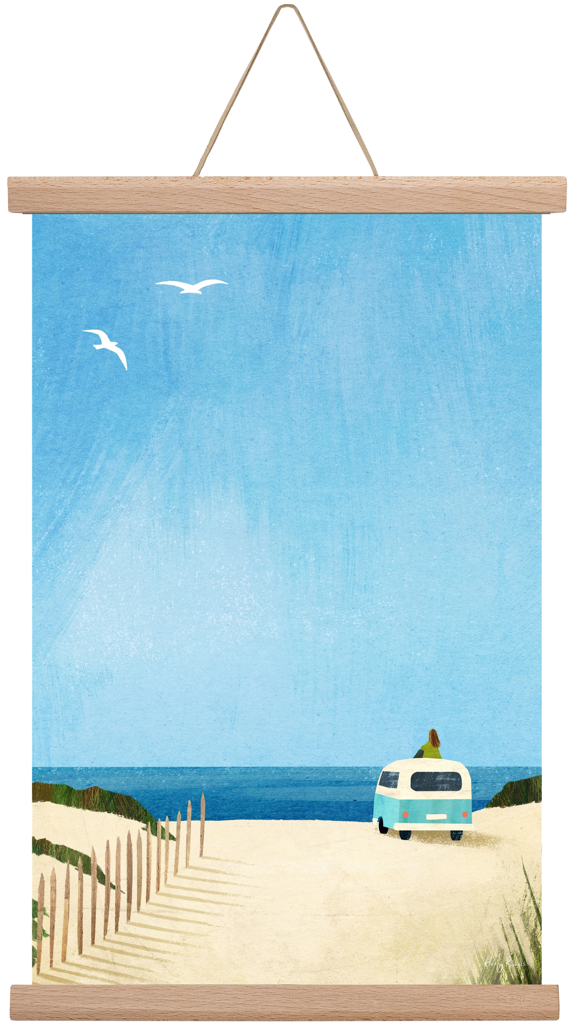 Van Life II, 30x45 cm (30x45 cm), Tölgy akasztó