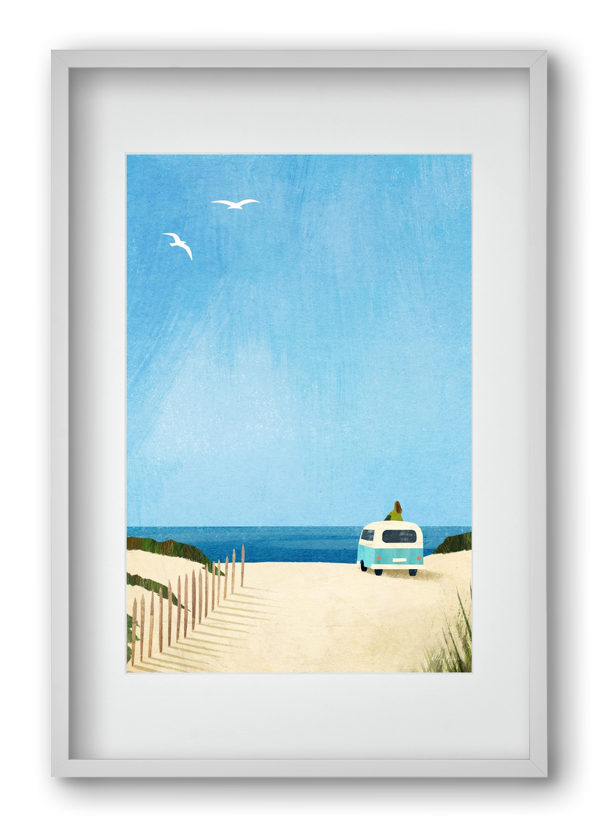 Van Life II, 40x60 cm (30x45 cm), Fehér keret, paszpartuval