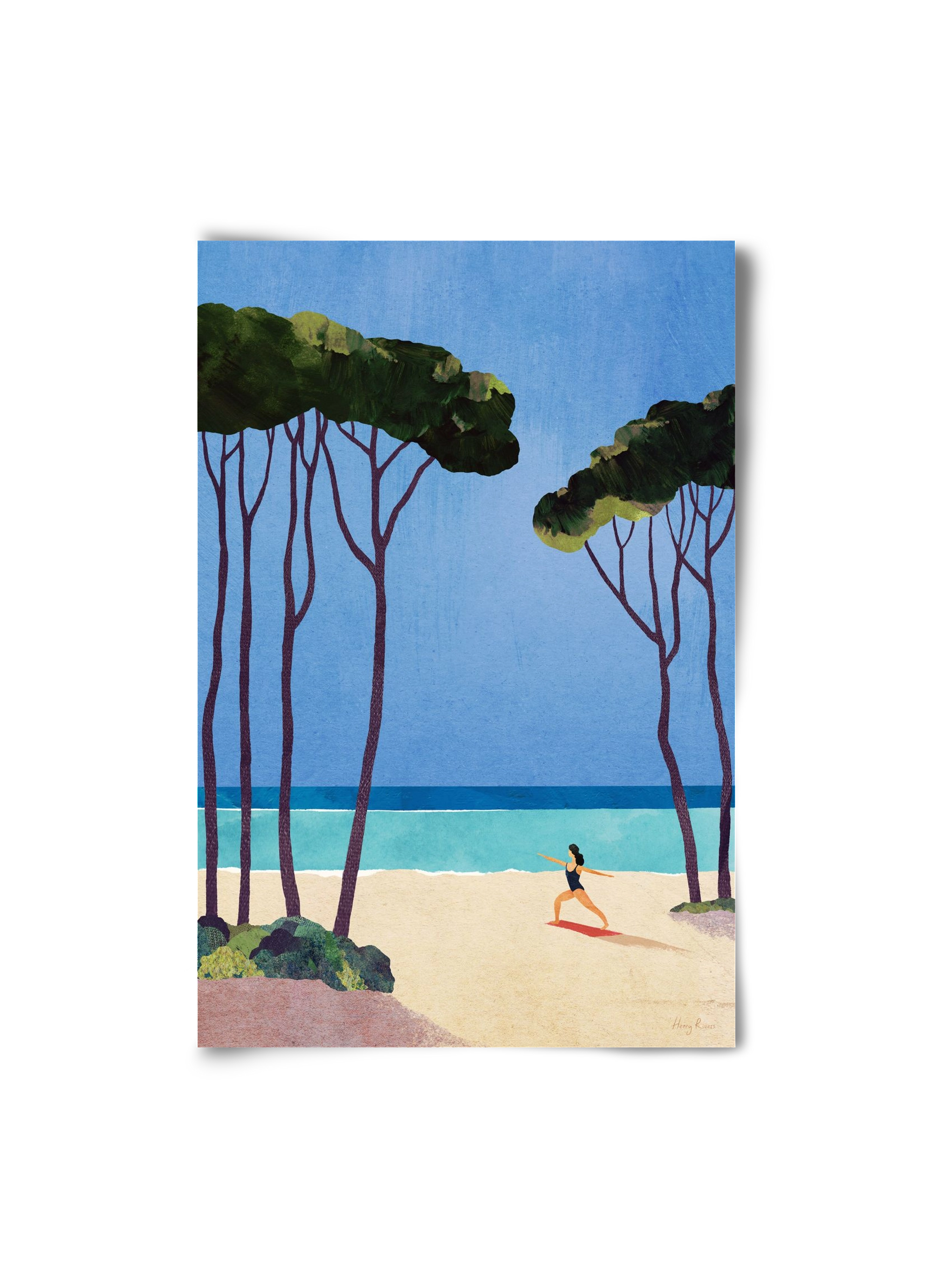 Beach Yoga, 20x30 cm, Keret nélkül