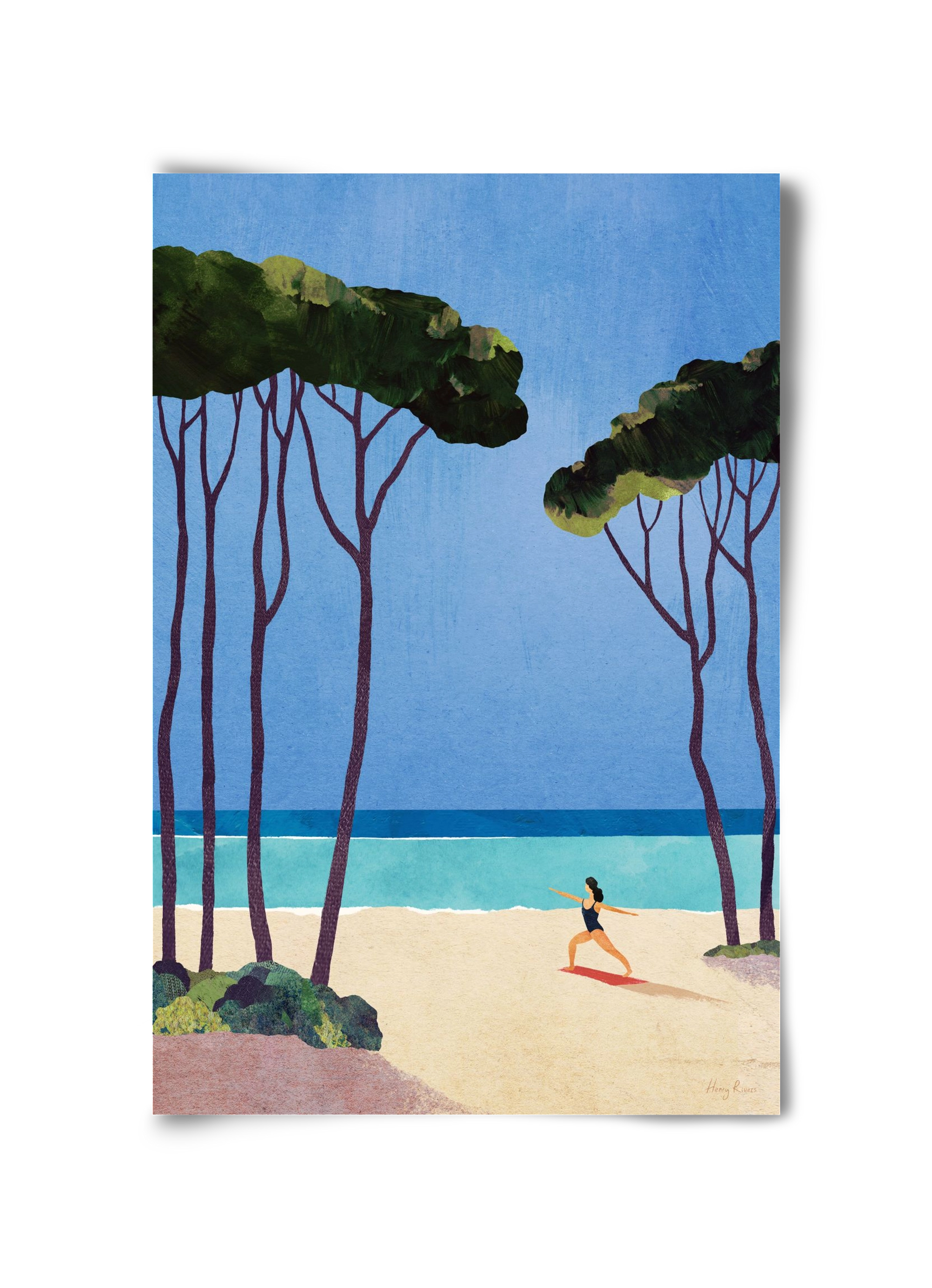 Beach Yoga, 30x45 cm, Keret nélkül