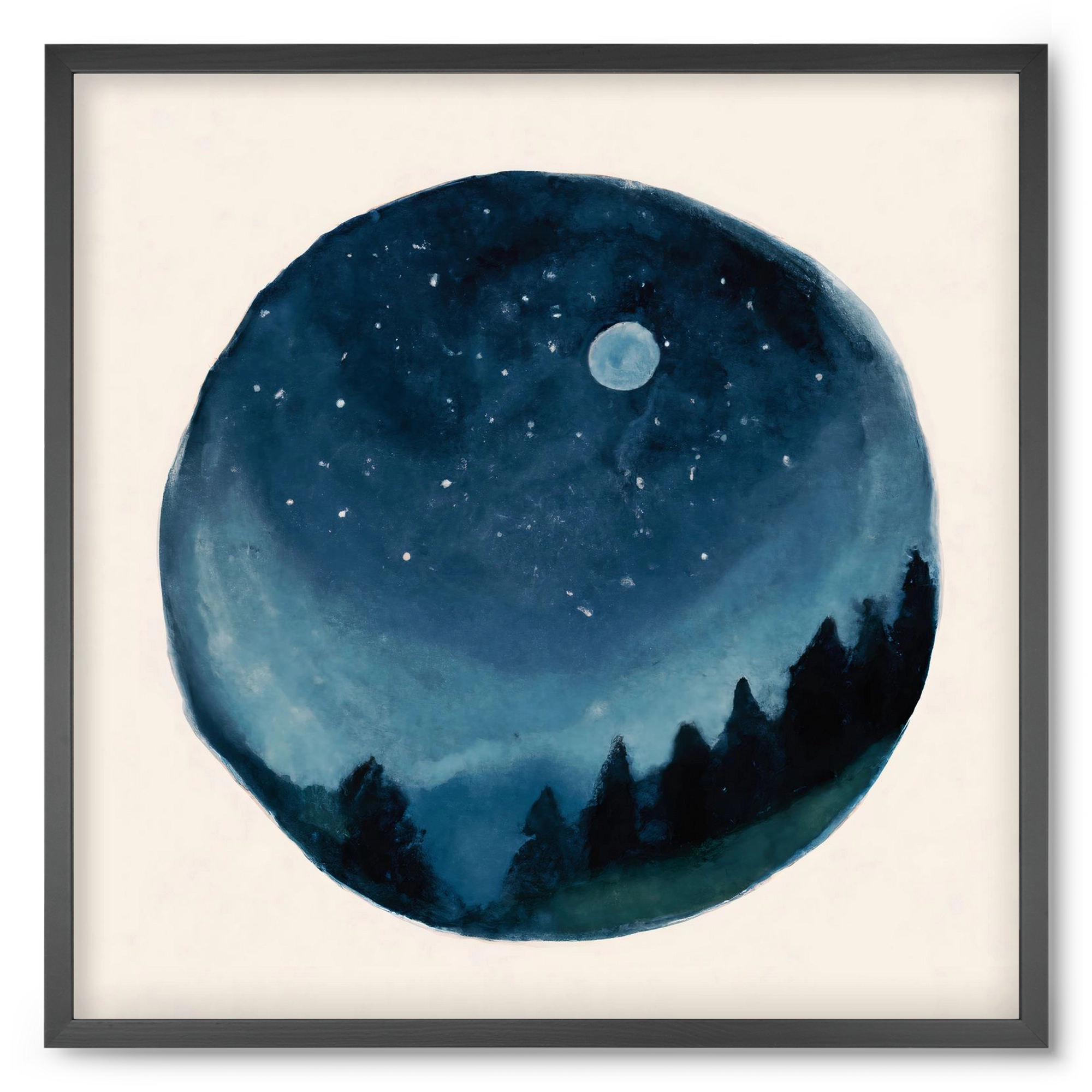 Around the world, 50x50 cm (50x50 cm), Fekete keret