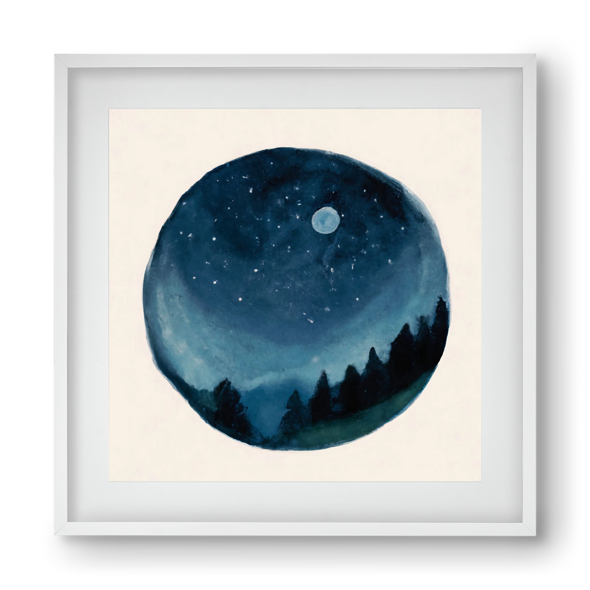 Around the world, 40x40 cm (30x30 cm), Fehér keret, paszpartuval