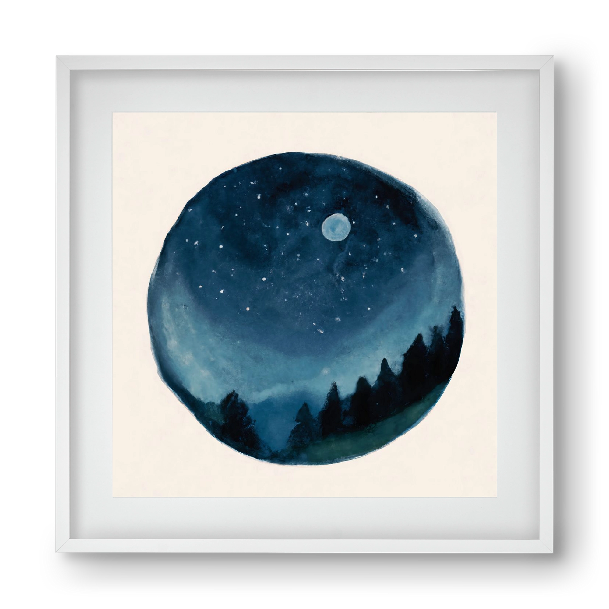 Around the world, 40x40 cm (30x30 cm), Fehér keret, paszpartuval