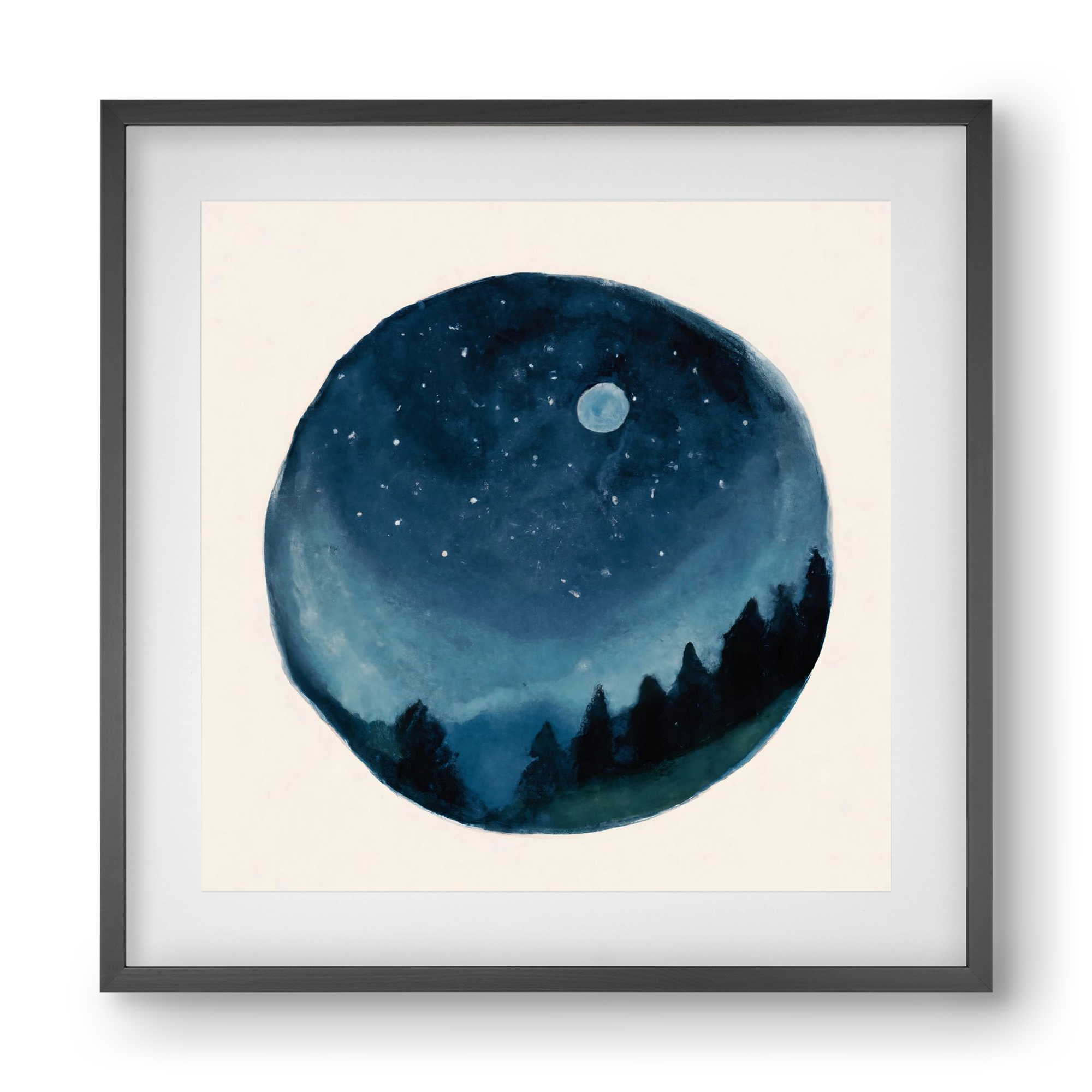 Around the world, 40x40 cm (30x30 cm), Fekete keret, paszpartuval