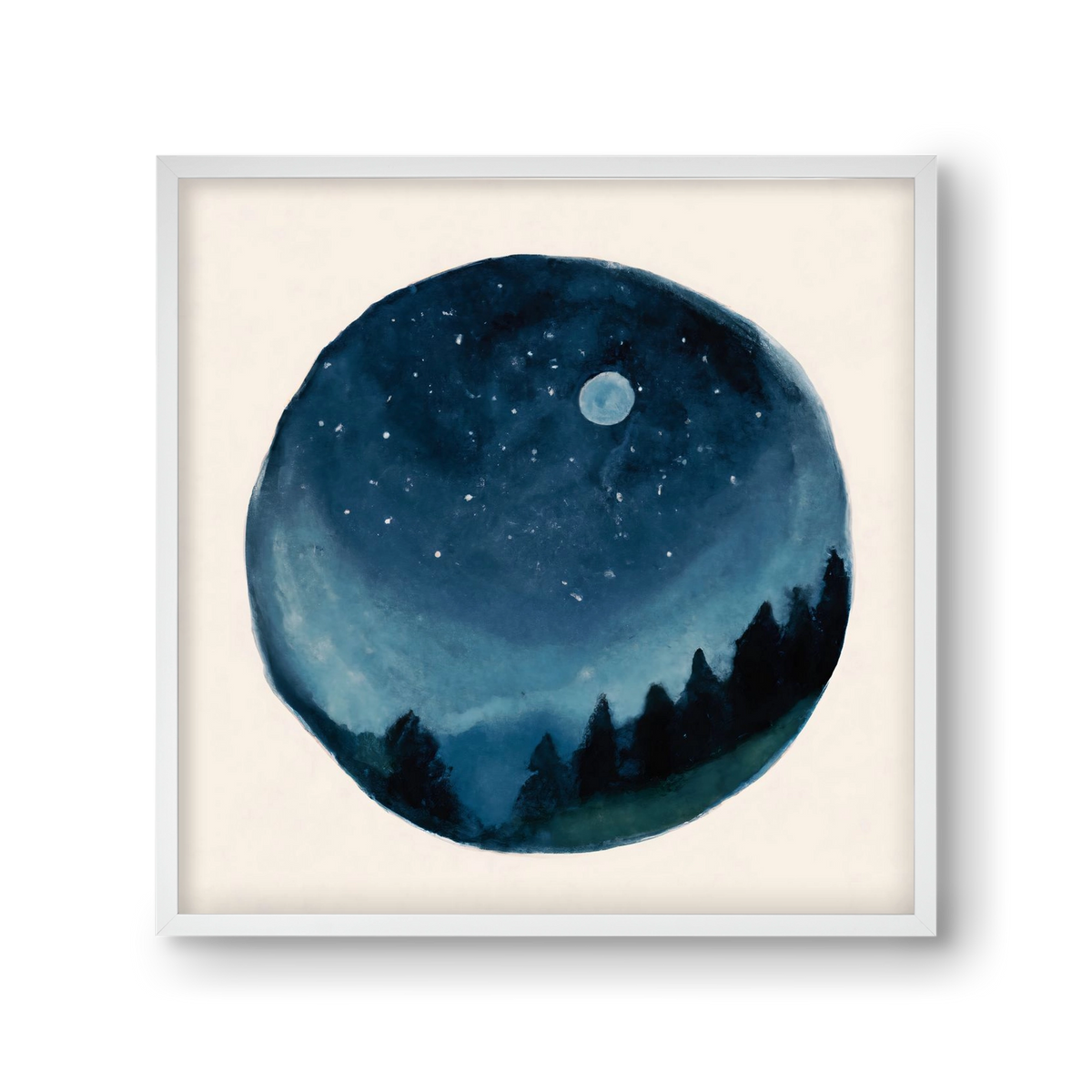 Around the world, 30x30 cm (30x30 cm), Fehér keret