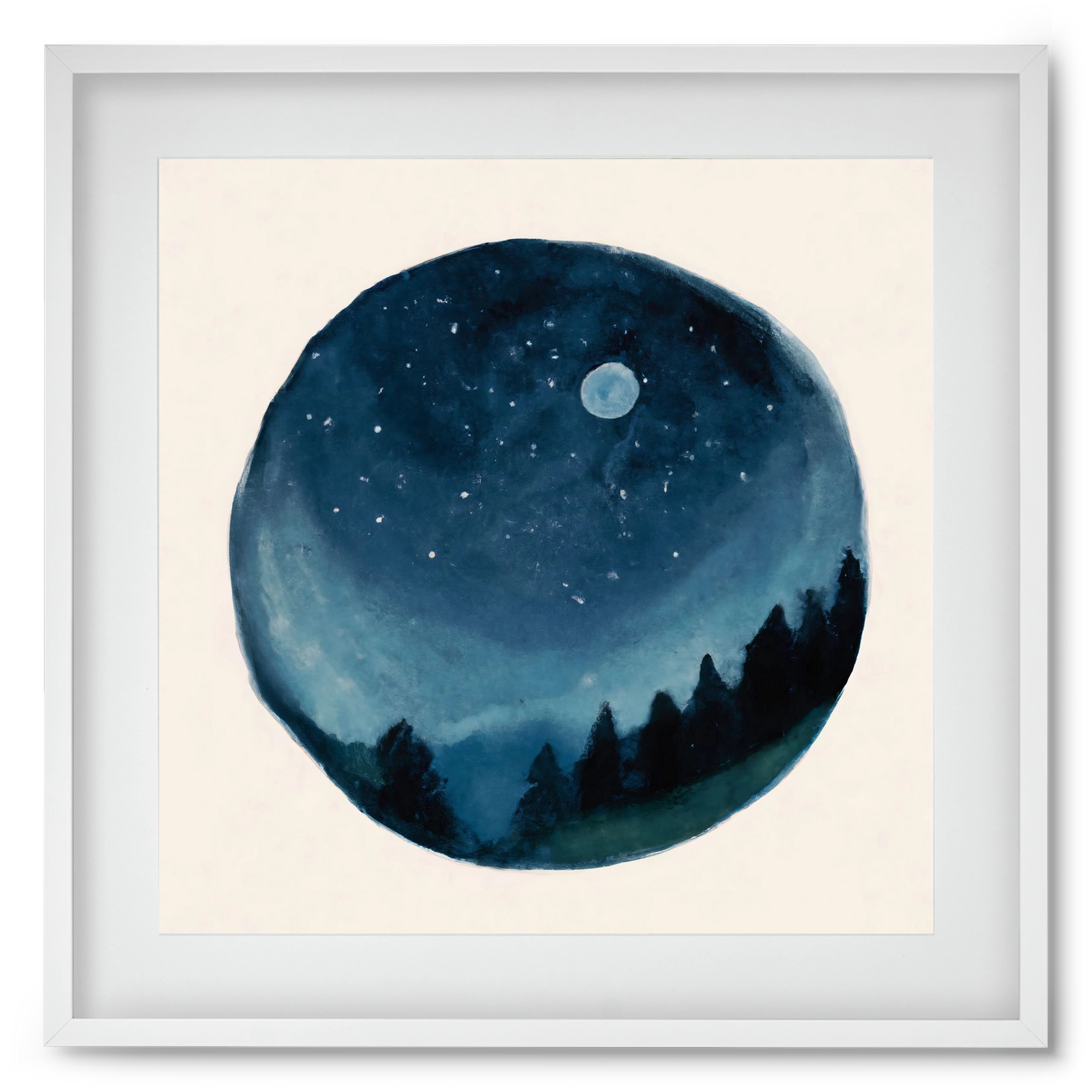 Around the world, 50x50 cm (40x40 cm), Fehér keret, paszpartuval