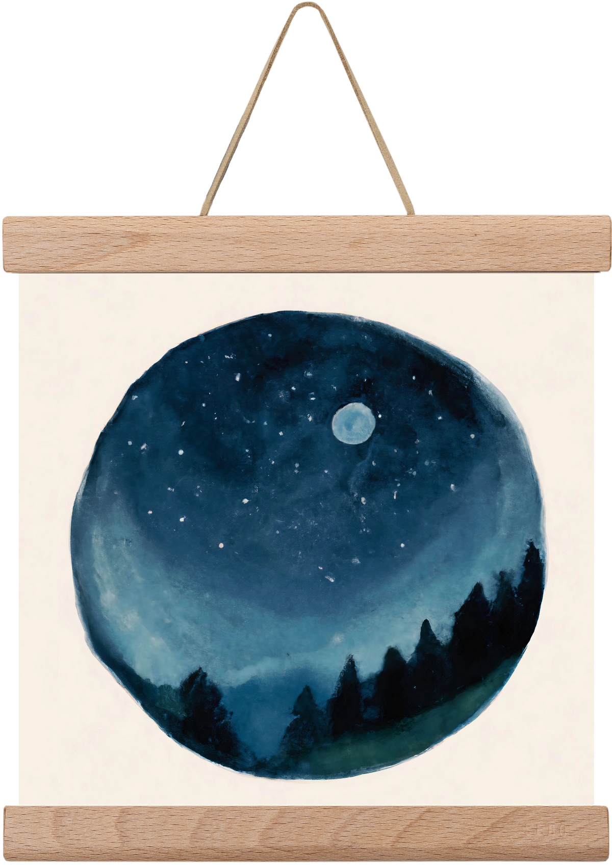 Around the world, 20x20 cm (20x20 cm), Tölgy akasztó