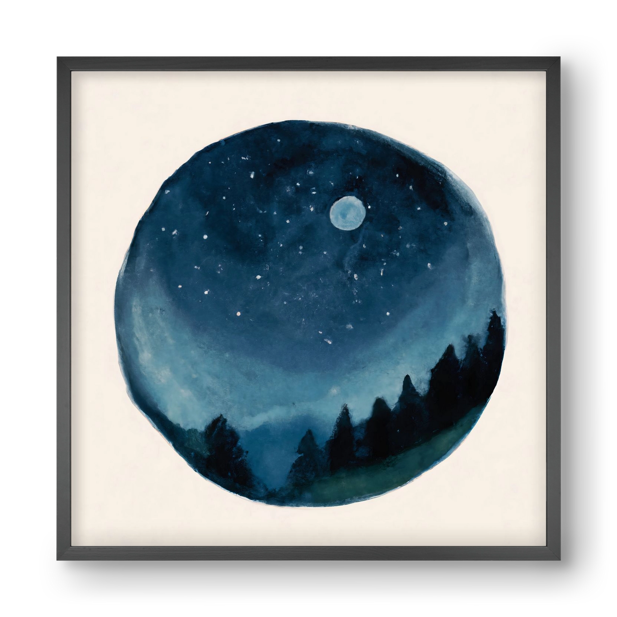 Around the world, 40x40 cm (40x40 cm), Fekete keret