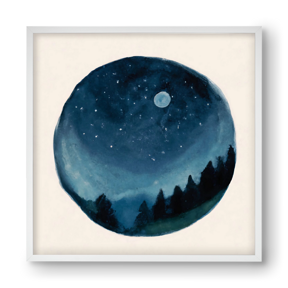 Around the world, 40x40 cm (40x40 cm), Fehér keret