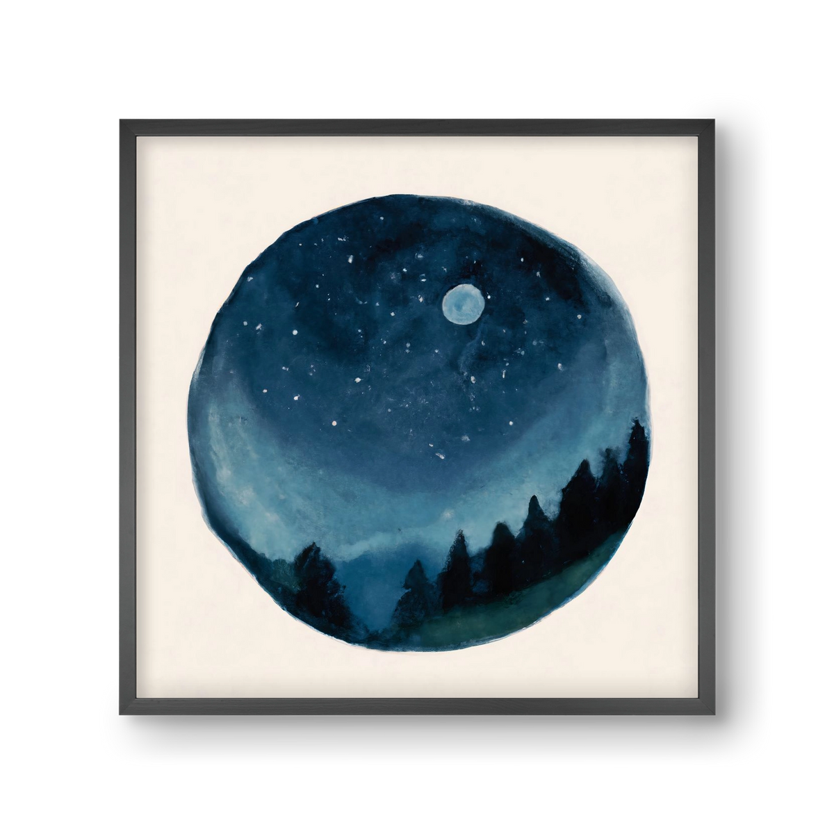 Around the world, 30x30 cm (30x30 cm), Fekete keret