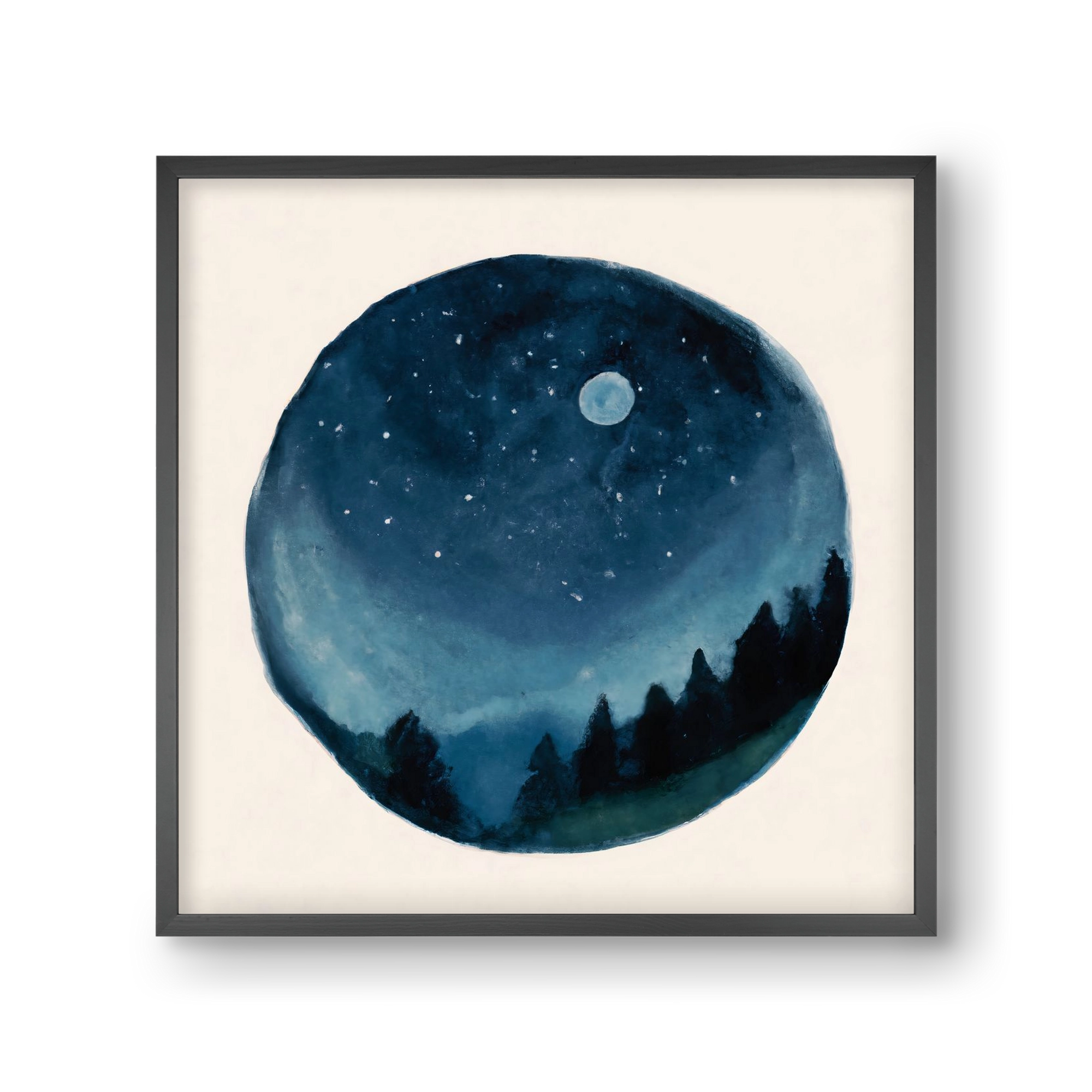 Around the world, 30x30 cm (30x30 cm), Fekete keret