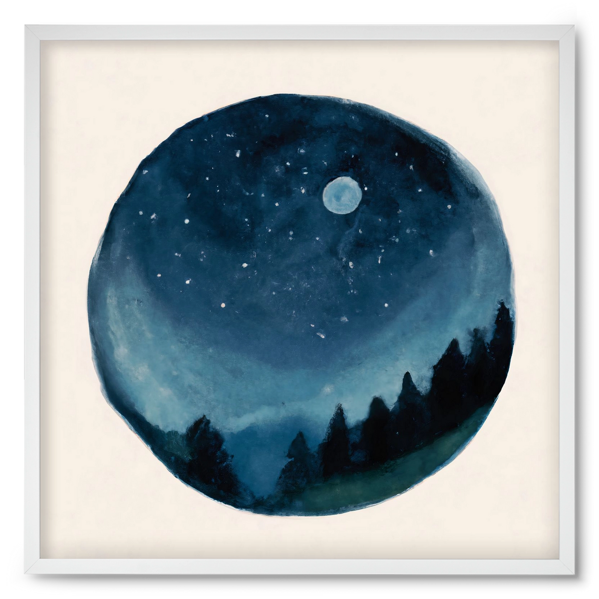 Around the world, 50x50 cm (50x50 cm), Fehér keret