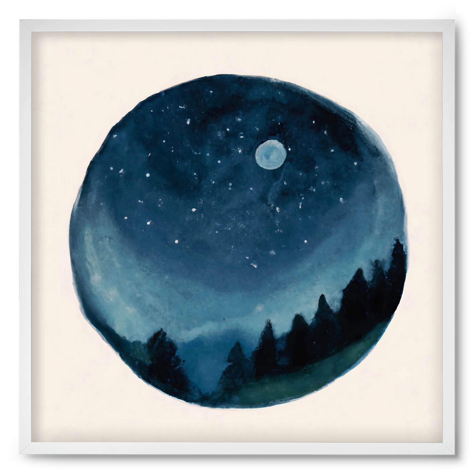 Around the world, 50x50 cm (50x50 cm), Fehér keret