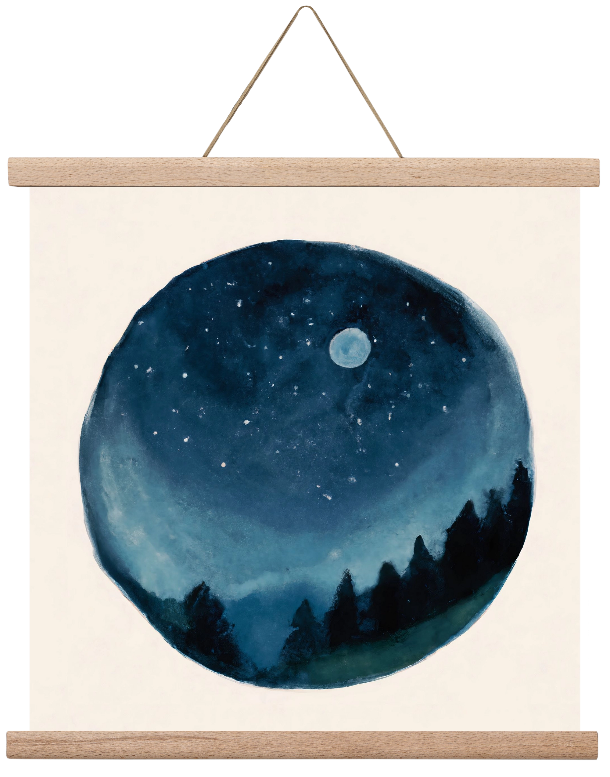 Around the world, 40x40 cm (40x40 cm), Tölgy akasztó