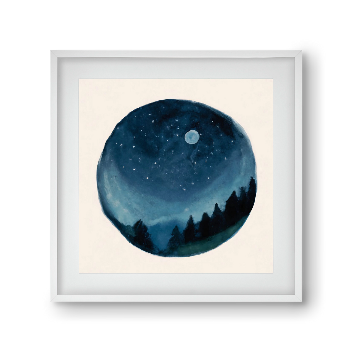 Around the world, 30x30 cm (20x20 cm), Fehér keret, paszpartuval