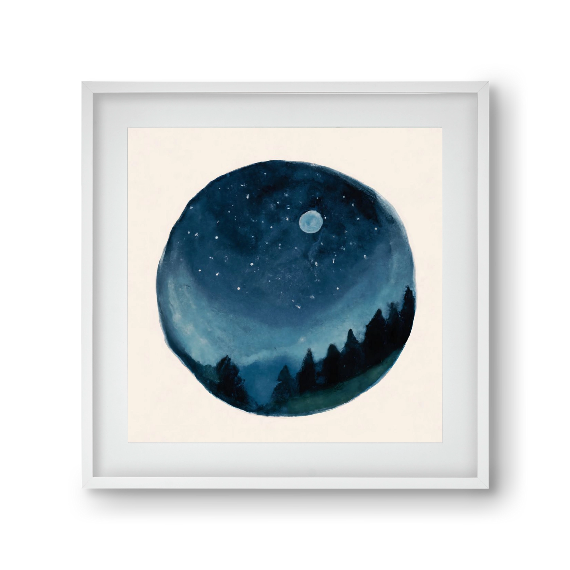 Around the world, 30x30 cm (20x20 cm), Fehér keret, paszpartuval