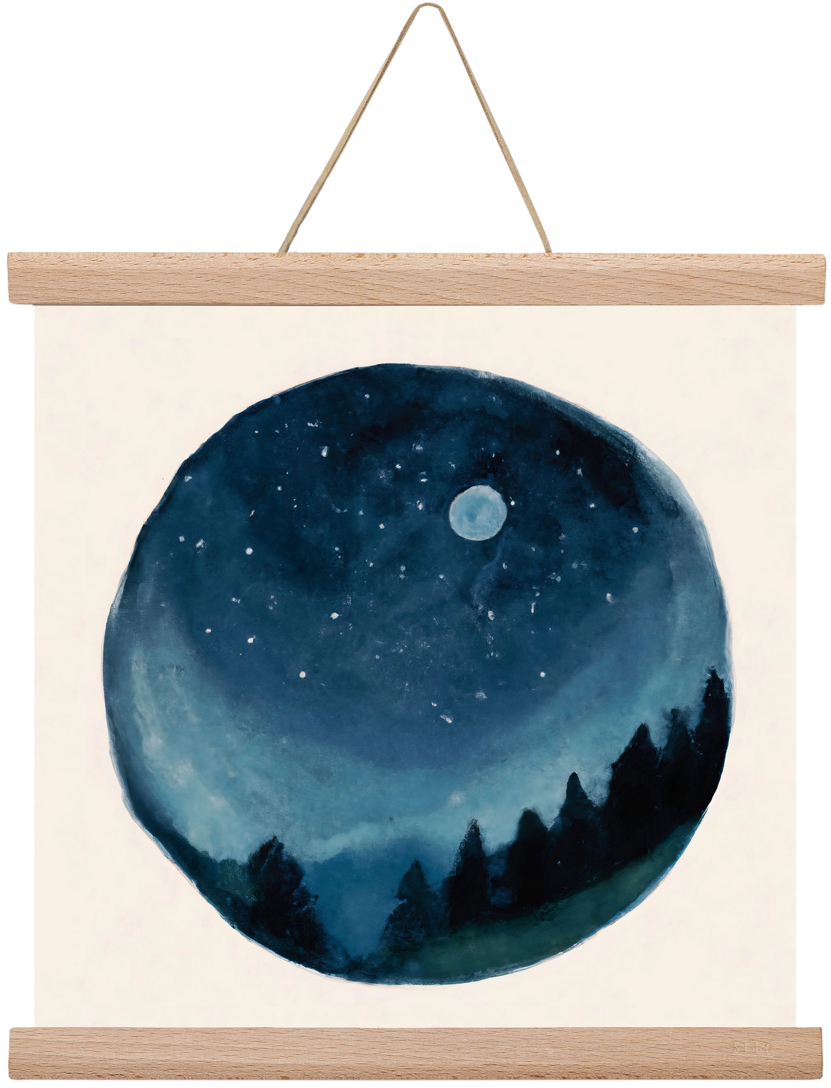 Around the world, 30x30 cm (30x30 cm), Tölgy akasztó