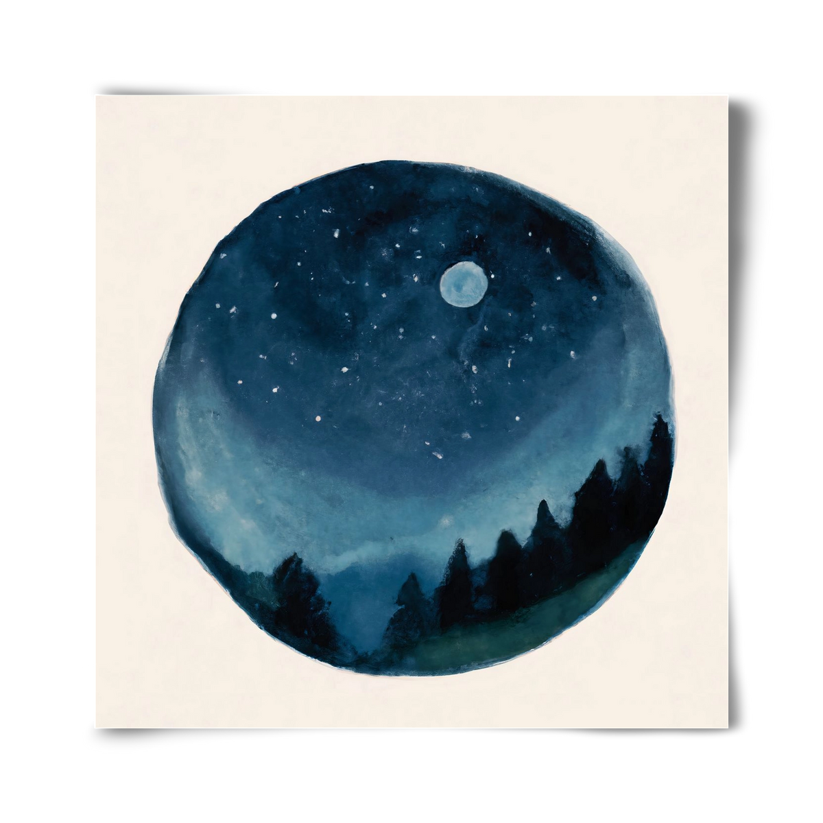 Around the world, 40x40 cm, Keret nélkül