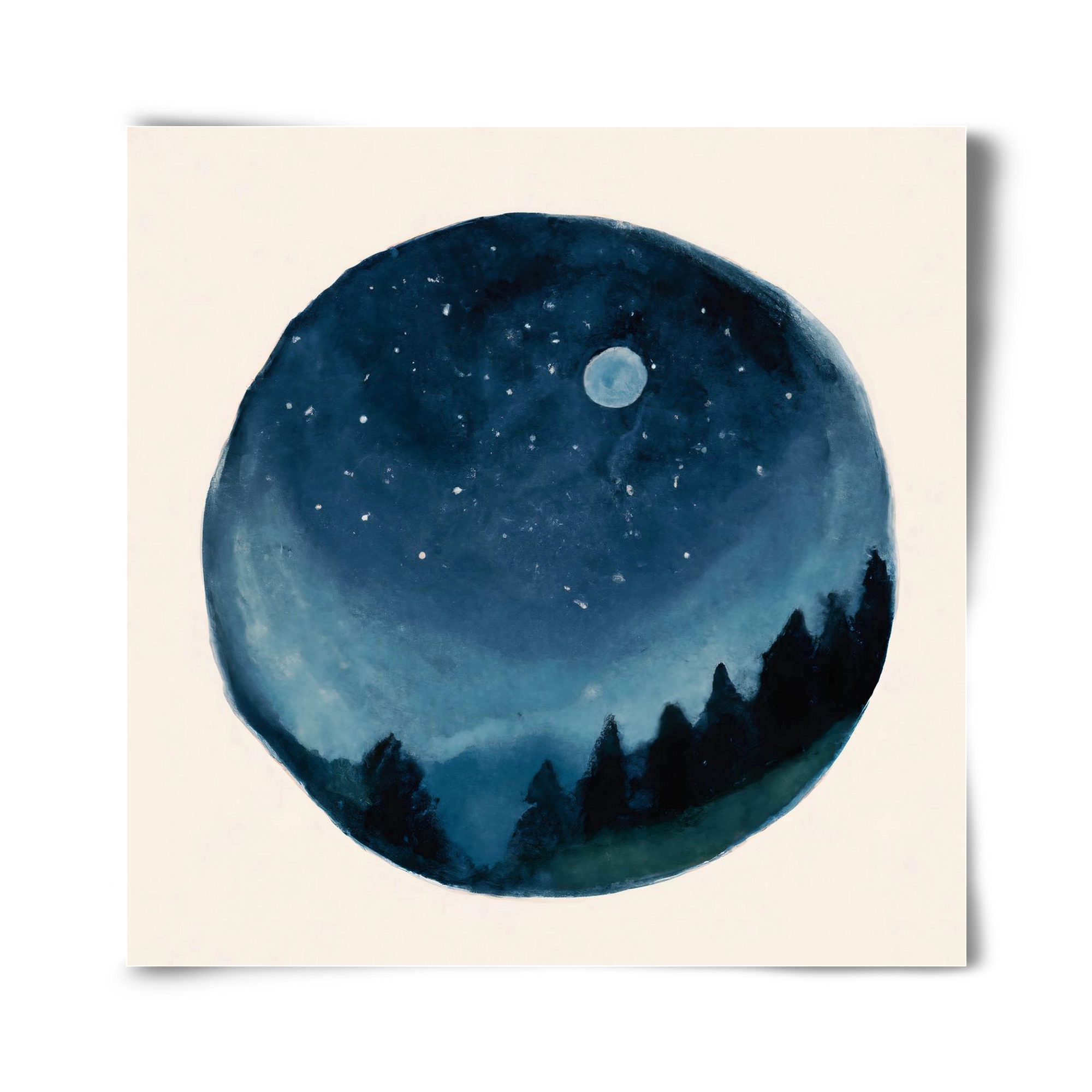 Around the world, 40x40 cm, Keret nélkül