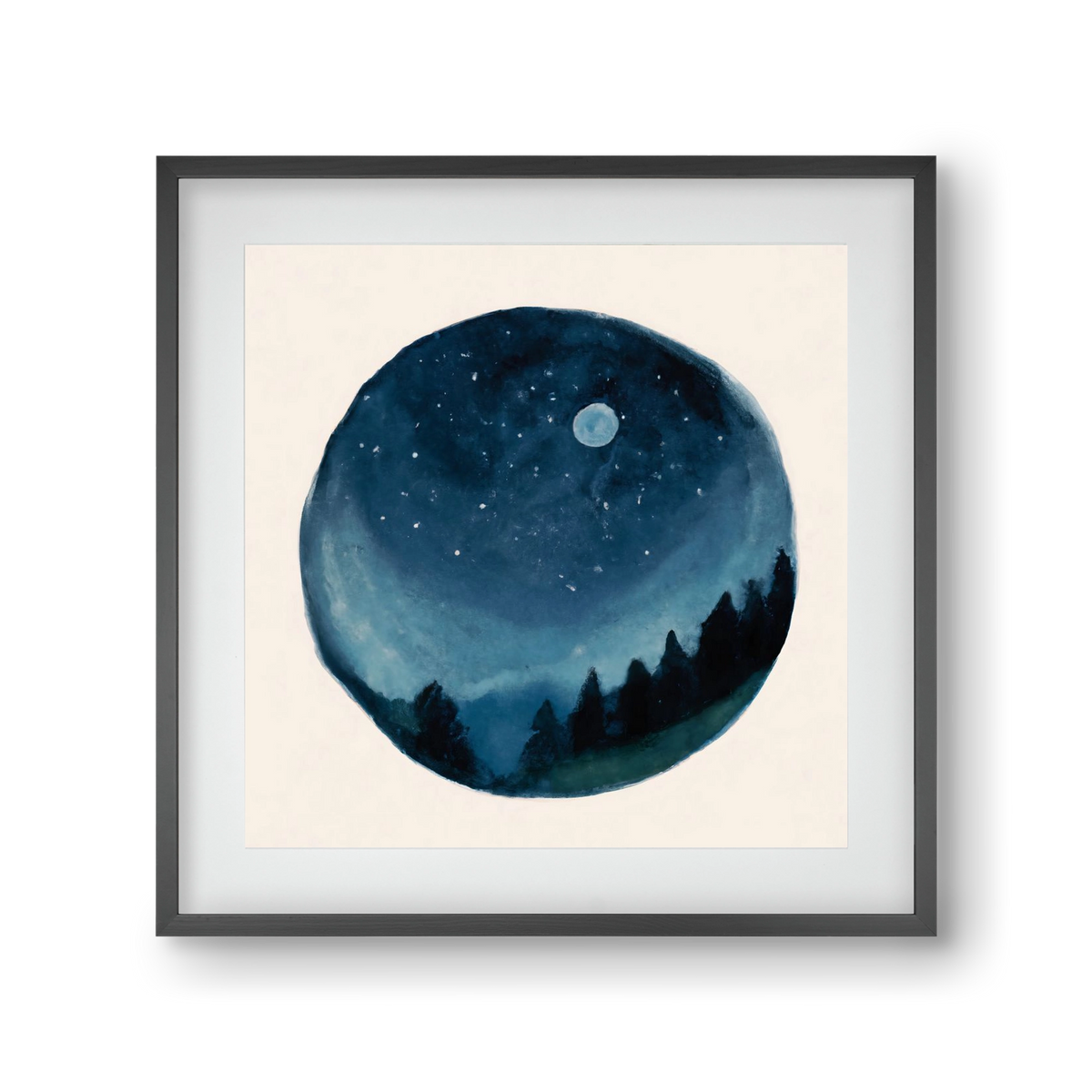 Around the world, 30x30 cm (20x20 cm), Fekete keret, paszpartuval