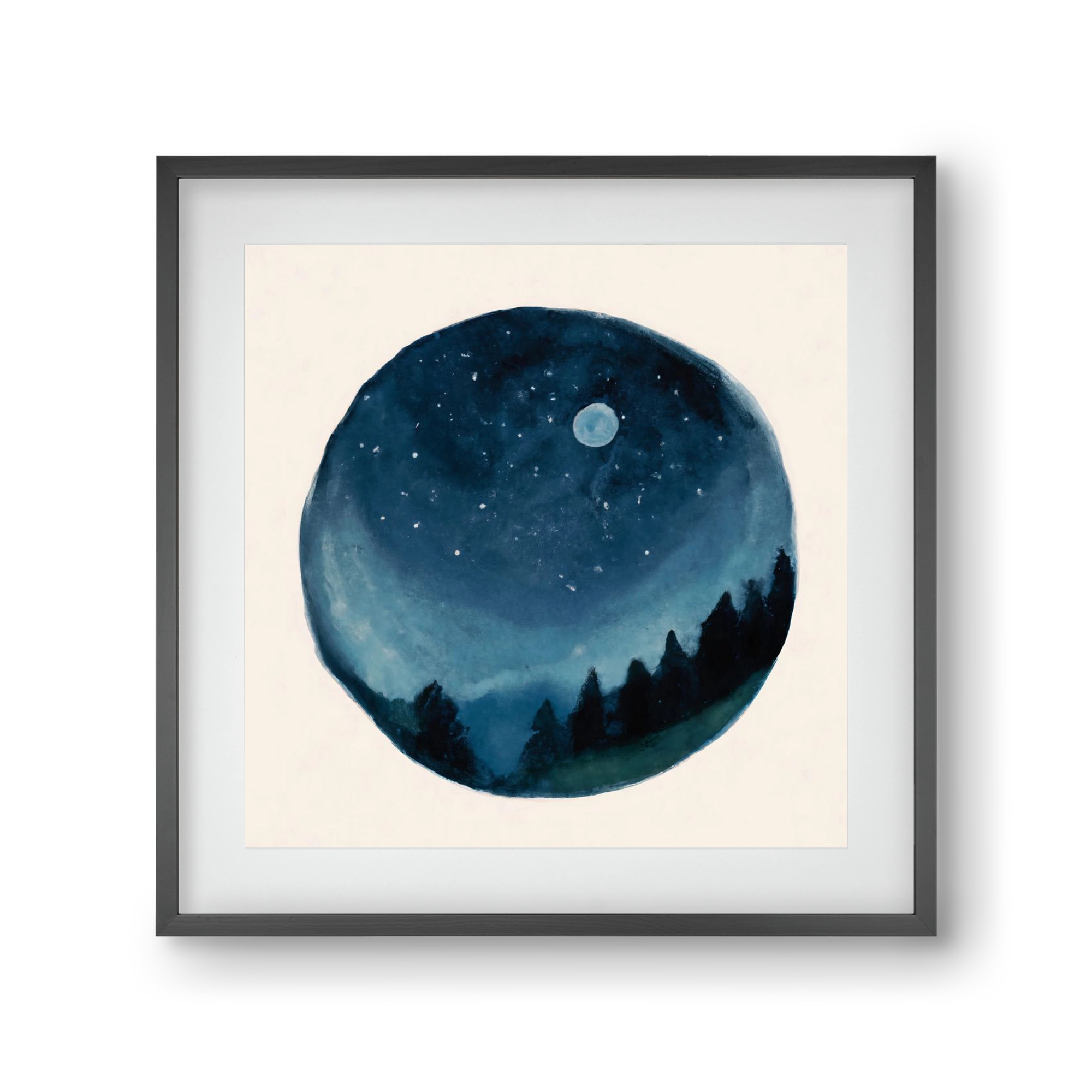 Around the world, 30x30 cm (20x20 cm), Fekete keret, paszpartuval