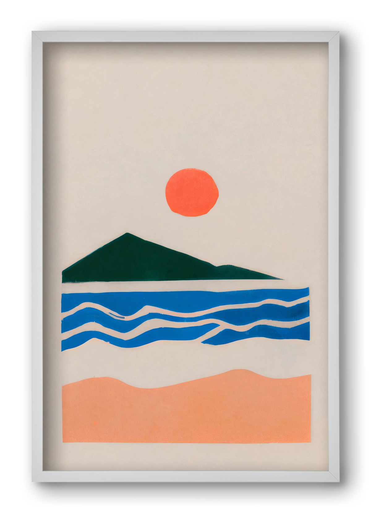 Verano , 40x60 cm (40x60 cm), Fehér keret