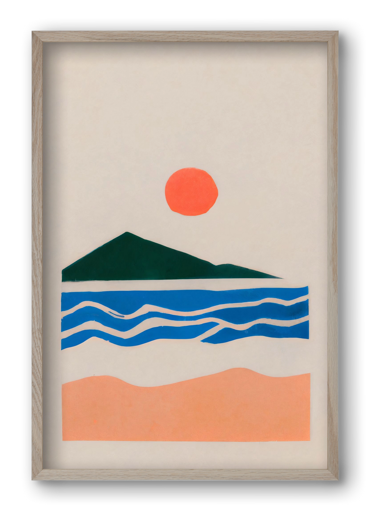 Verano , 40x60 cm (40x60 cm), Tölgy keret